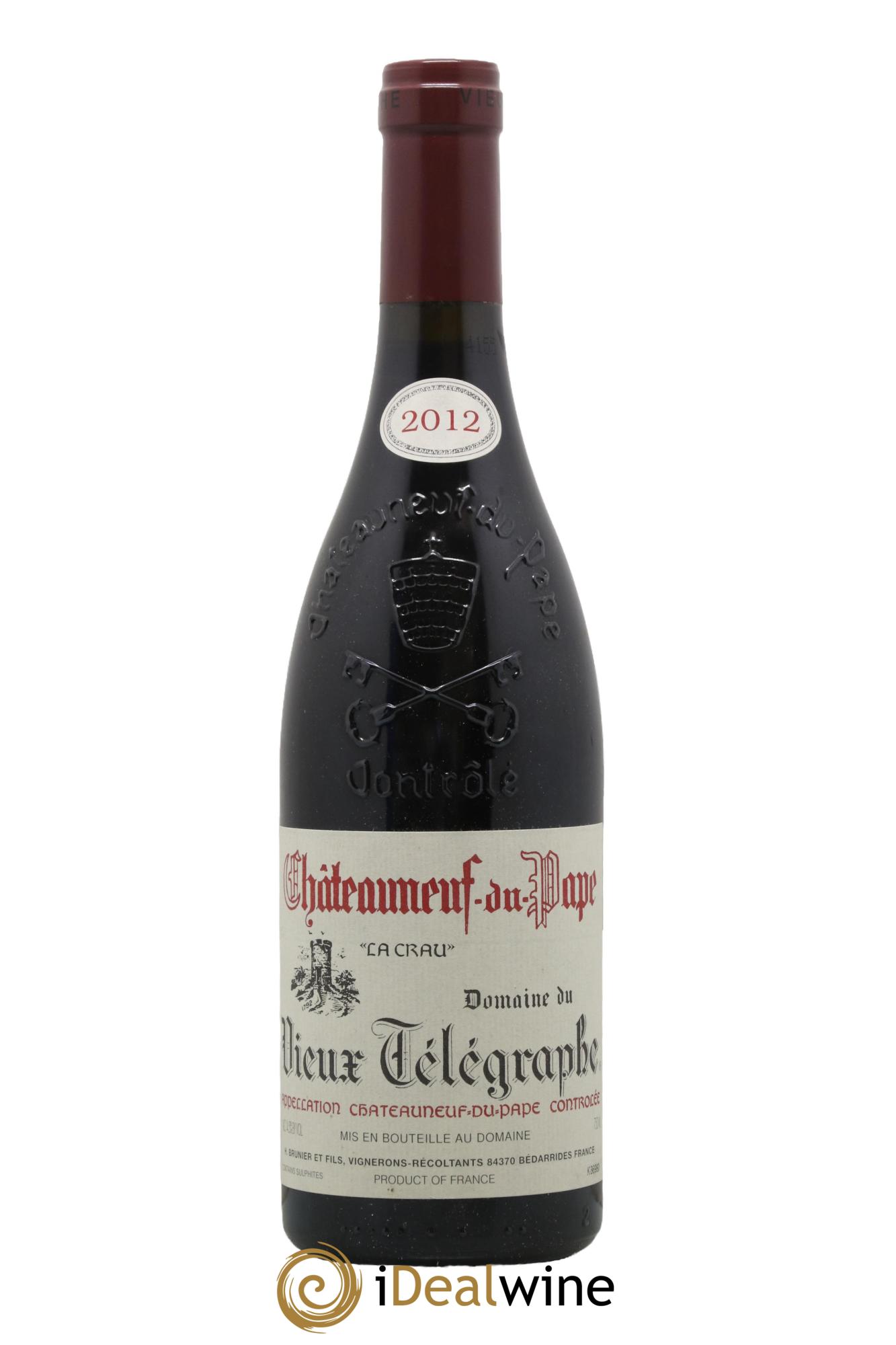 Châteauneuf-du-Pape Vieux Télégraphe (Domaine du) Vignobles Brunier 2012 - Lotto di 1 bottiglia - 0