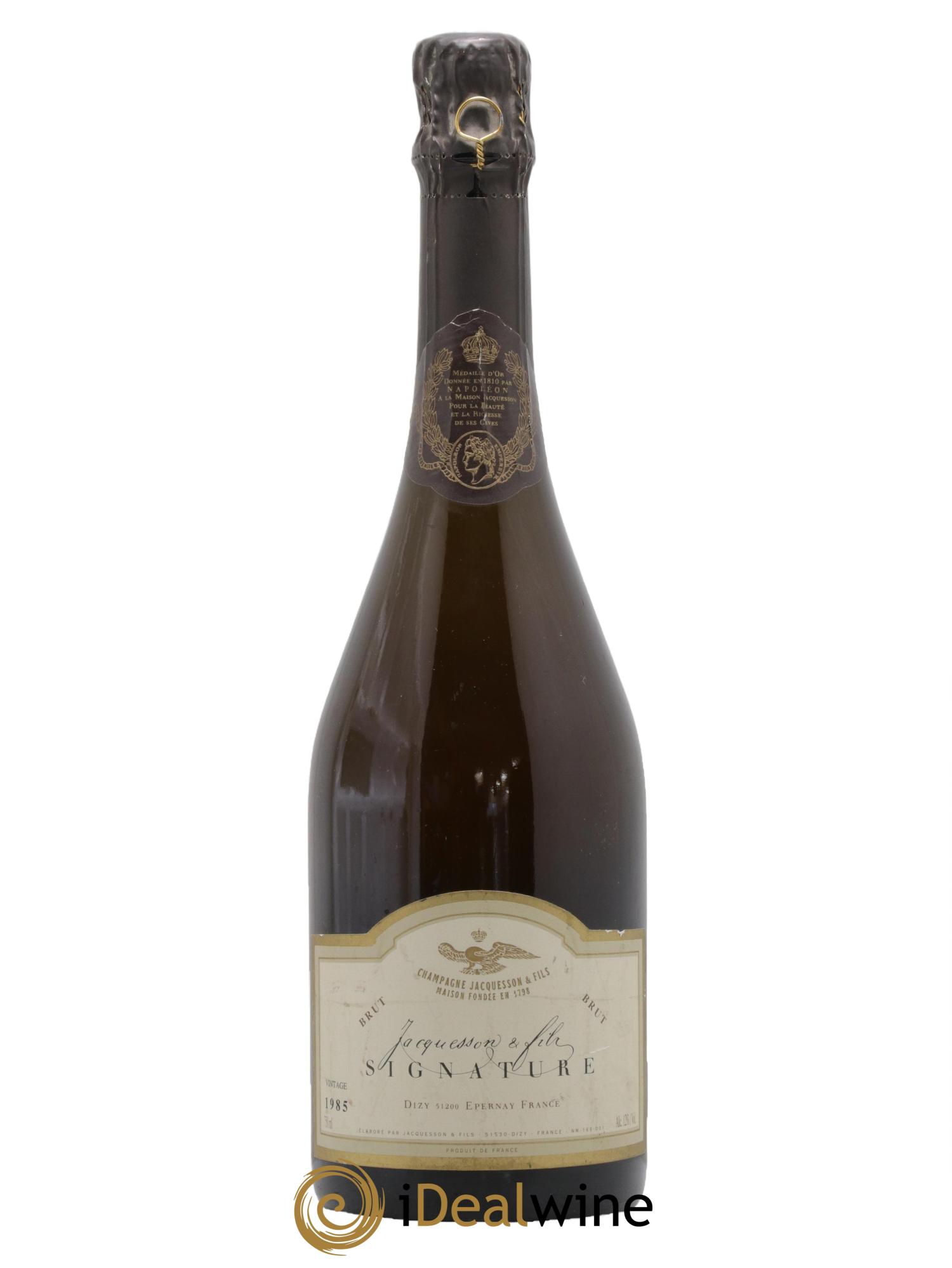 Champagne Brut Millésimé Signature Jacquesson 1985 - Lotto di 1 bottiglia - 0