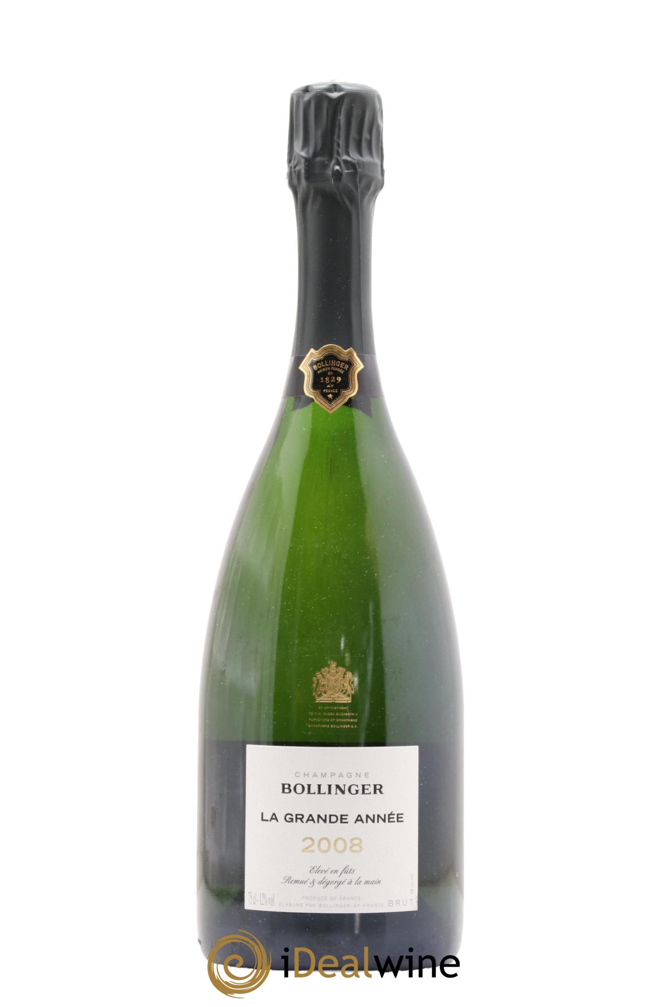 Grande Année Bollinger 2008 - Lot de 1 bouteille - 0