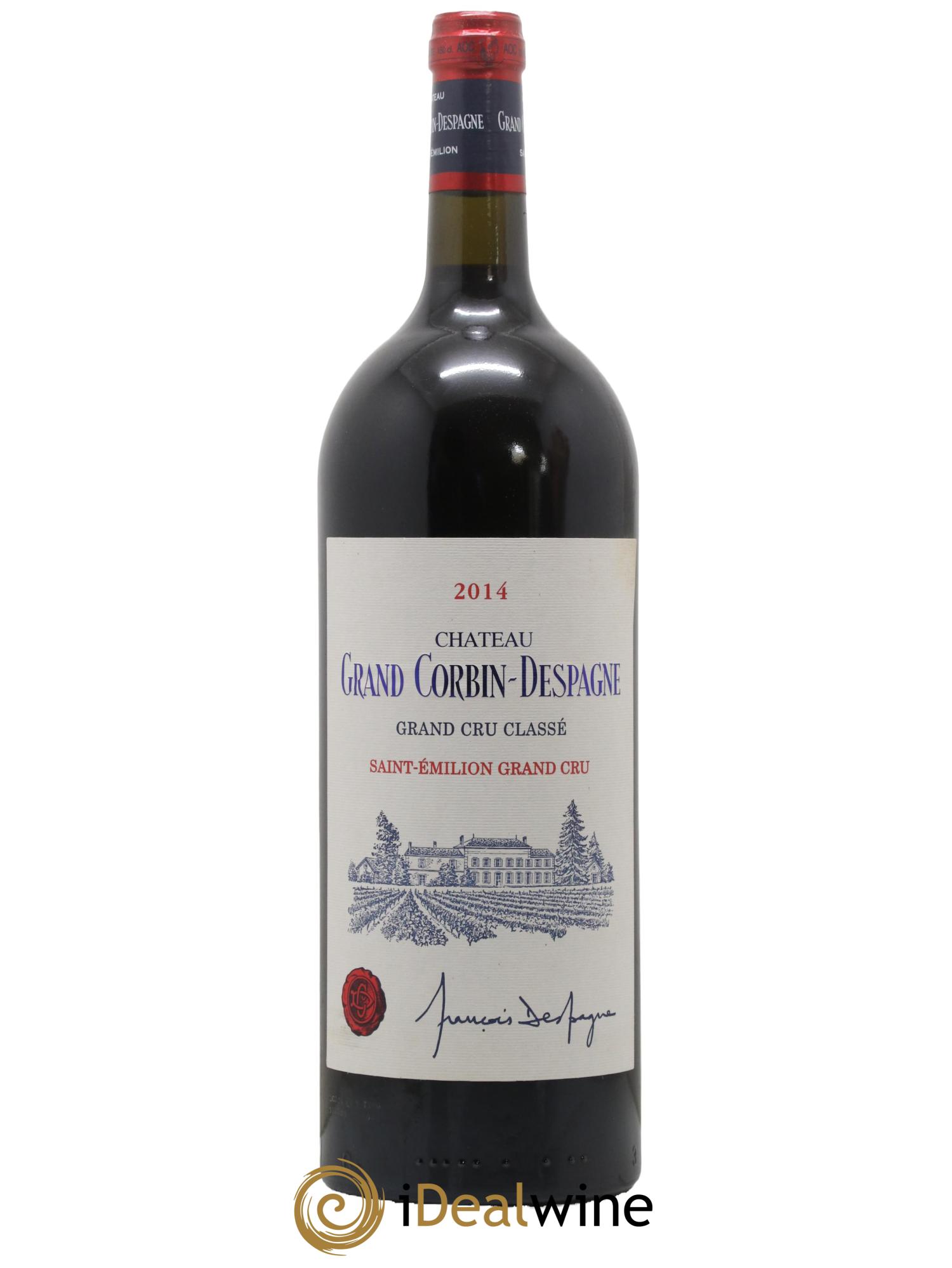 Château Grand Corbin Despagne Grand Cru Classé 2014 - Posten von 1 Magnum - 0