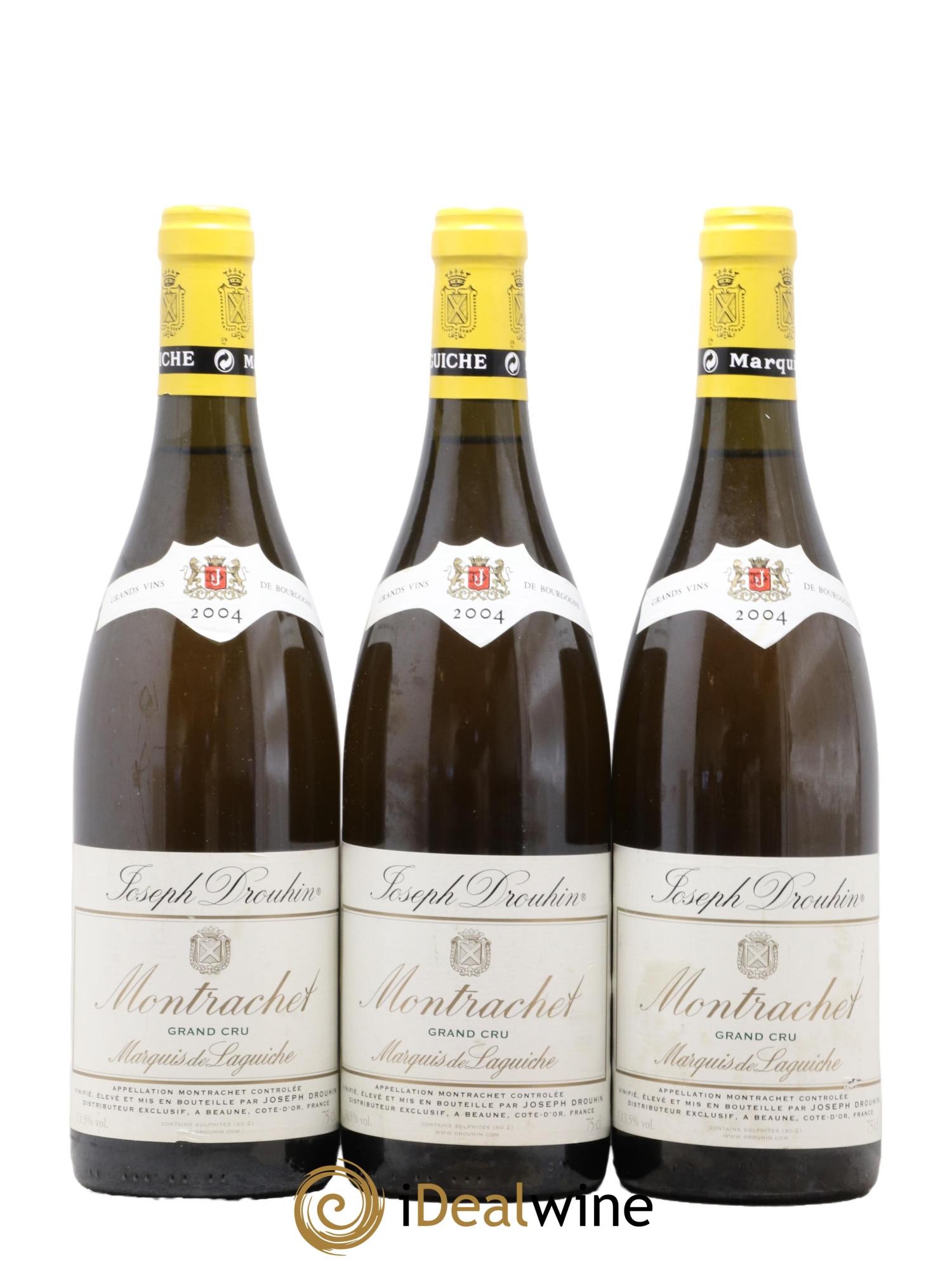 Montrachet Grand Cru Marquis de Laguiche Joseph Drouhin 2004 - Lot de 3 bouteilles - 0