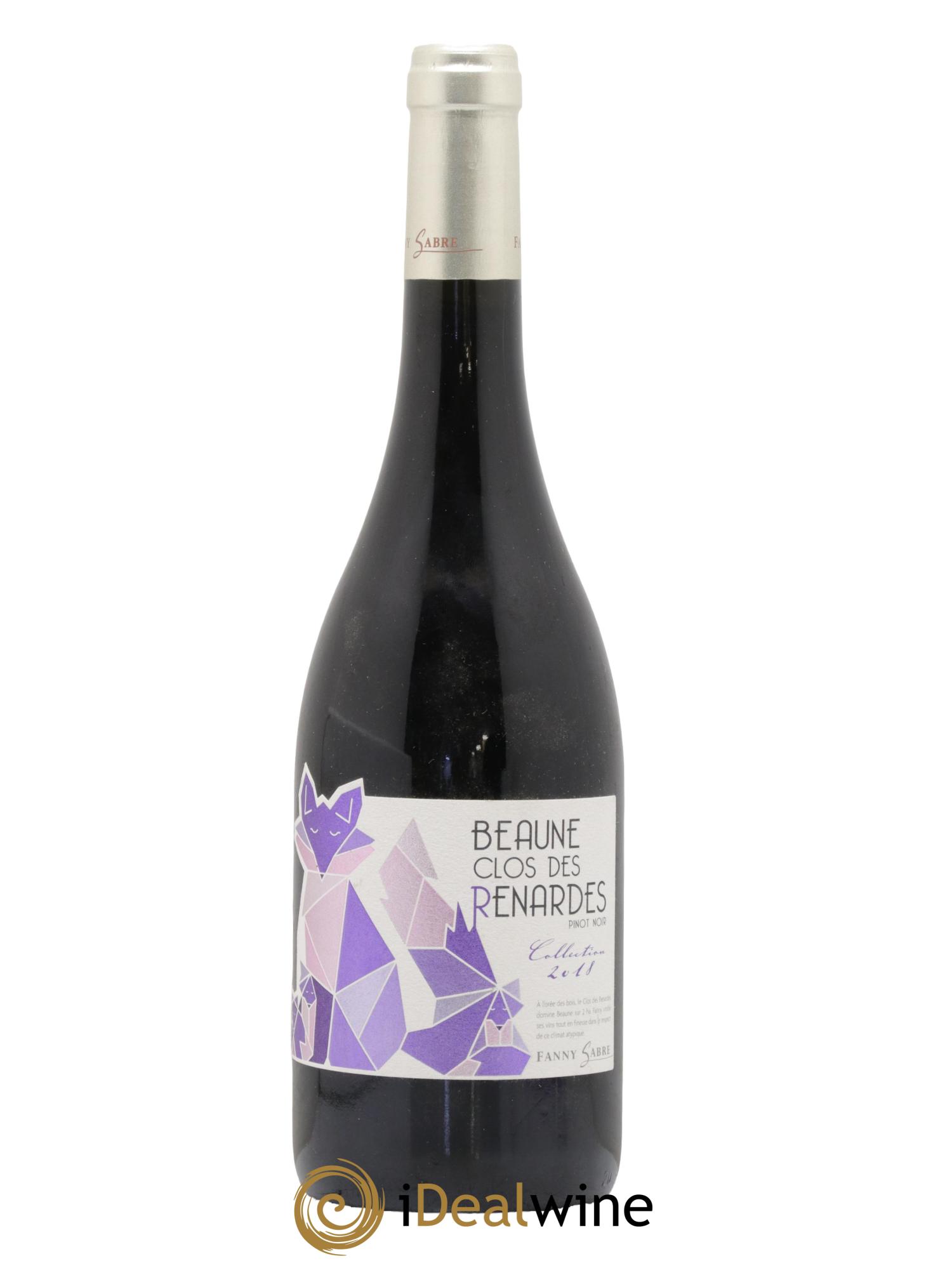 Beaune Clos des Renardes Pinot Noir Fanny Sabre 2018 - Lotto di 1 bottiglia - 0