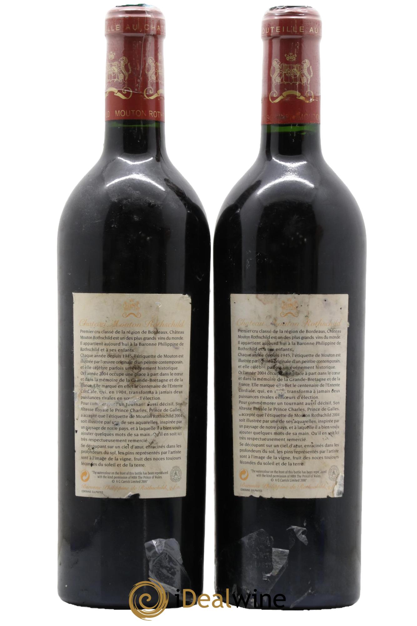 Château Mouton Rothschild 1er Grand Cru Classé 2004 - Lotto di 2 bottiglie - 1