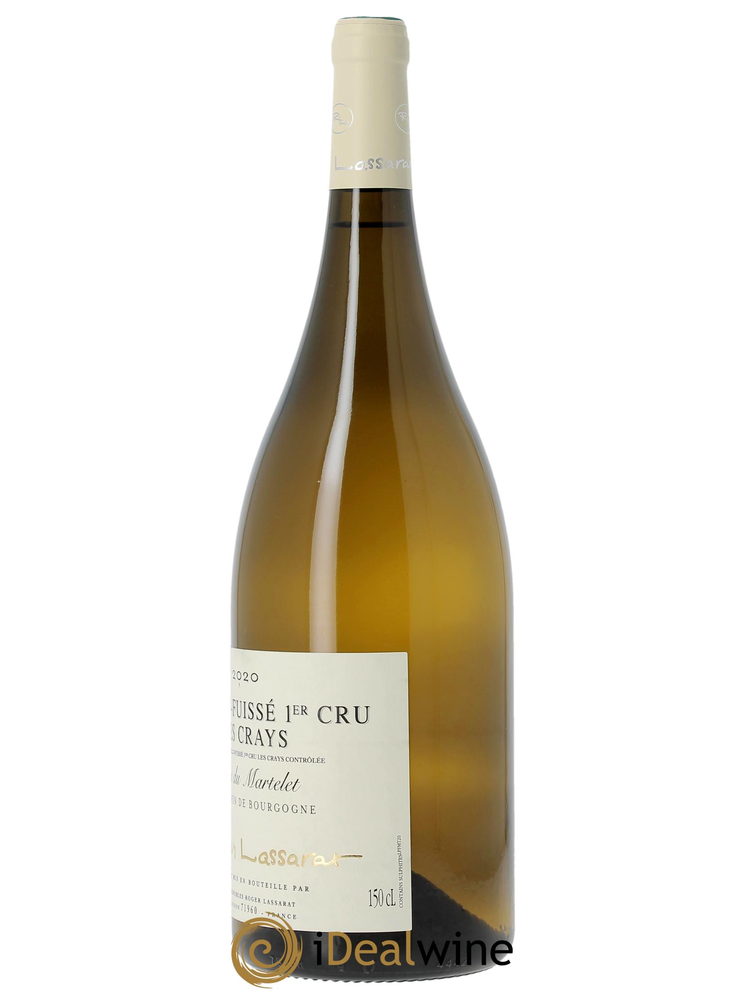 Pouilly-Fuissé 1er Cru Les Crays - Clos du Martelet Domaine Lassarat  2020 - Posten von 1 Magnum - 1