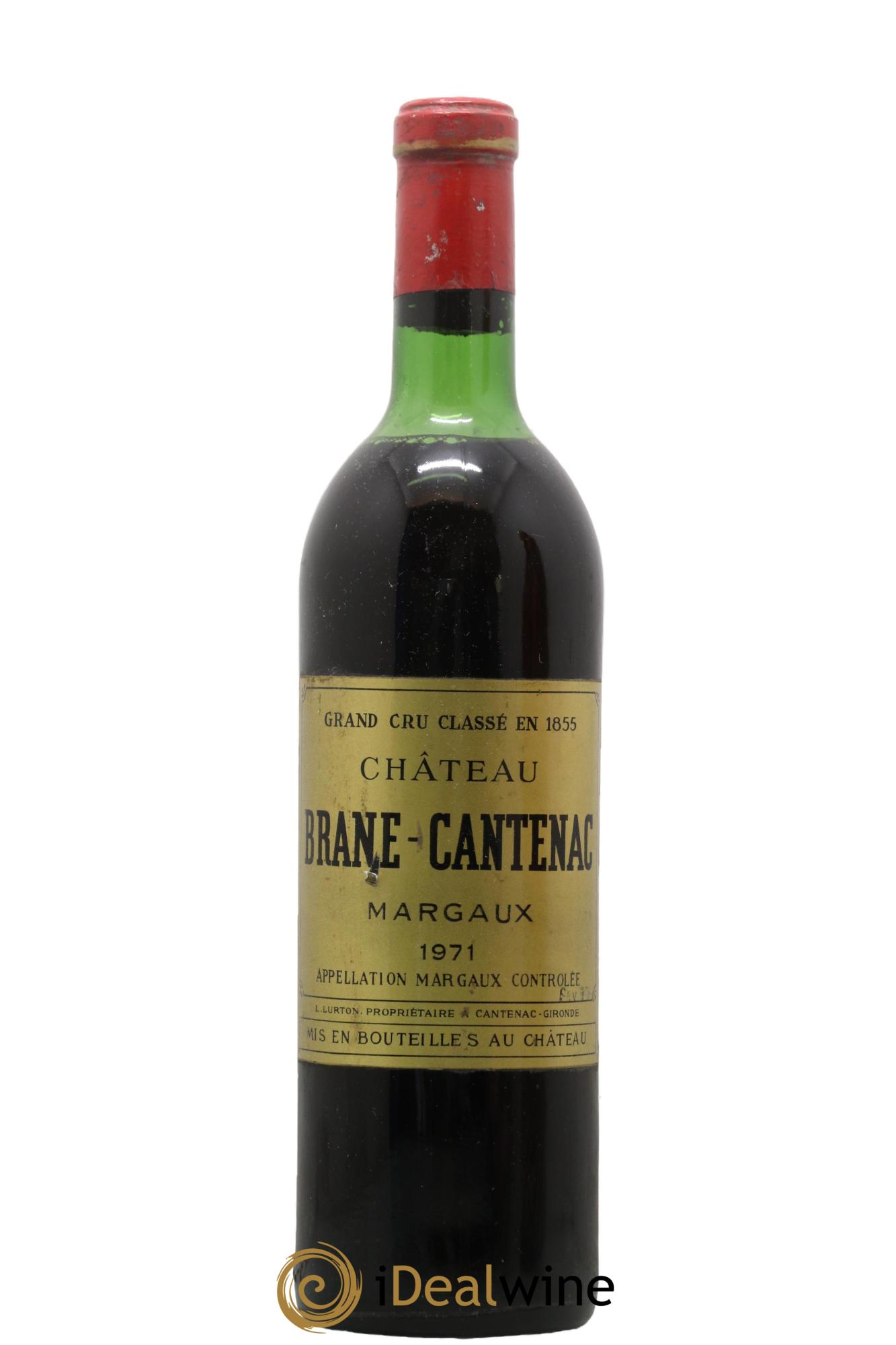 Château Brane Cantenac 2ème Grand Cru Classé 1971 - Lot de 1 bouteille - 0