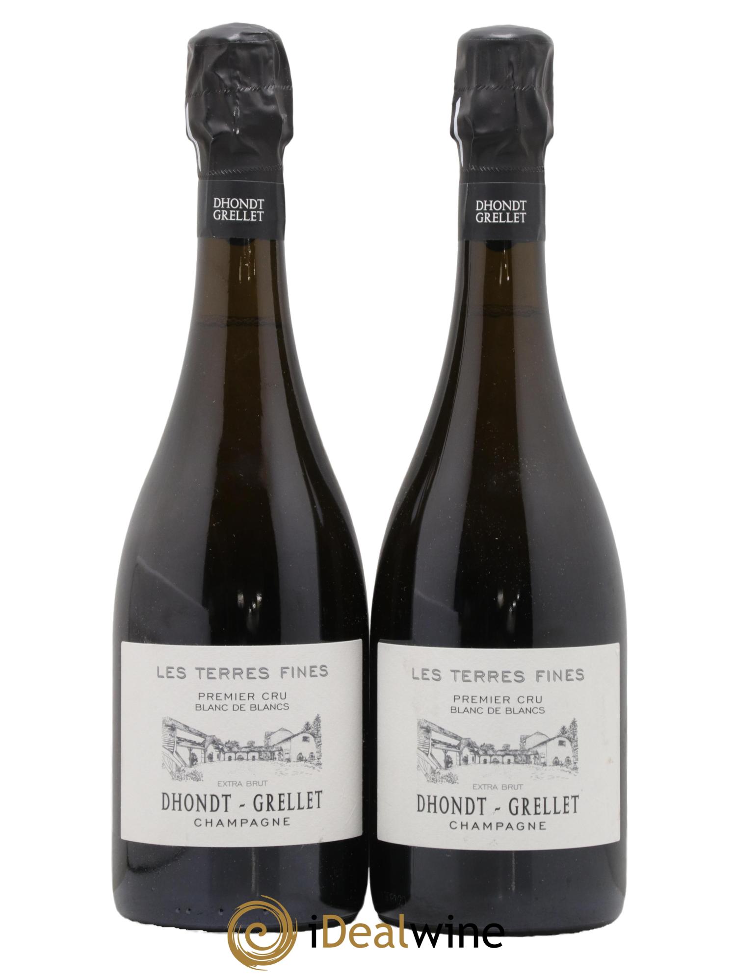 Les Terres Fines Blanc de Blancs Extra Brut Dhondt Grellet - Lot de 2 bouteilles - 0