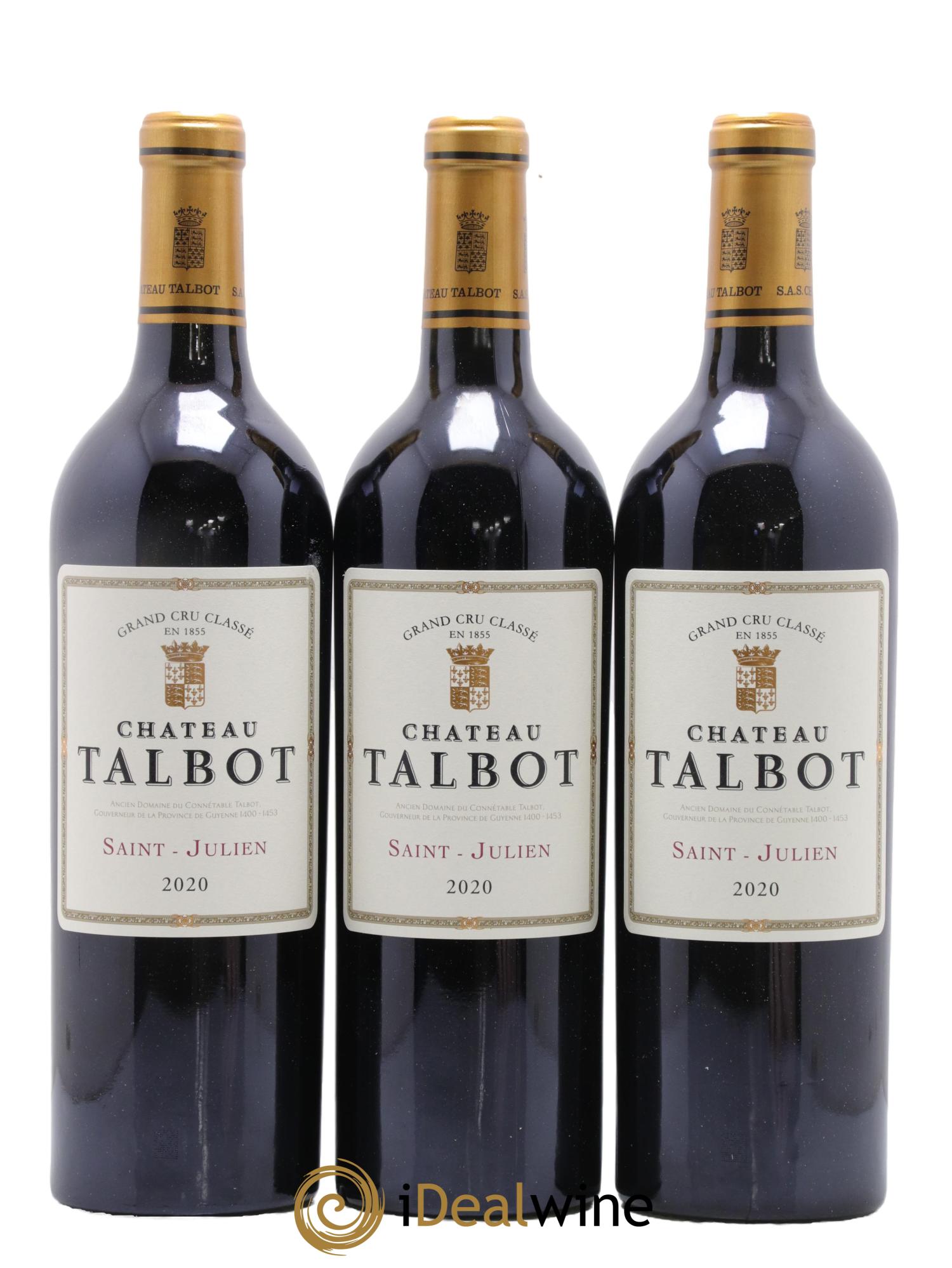 Château Talbot 4ème Grand Cru Classé 2020 - Lot of 12 bottles - 2