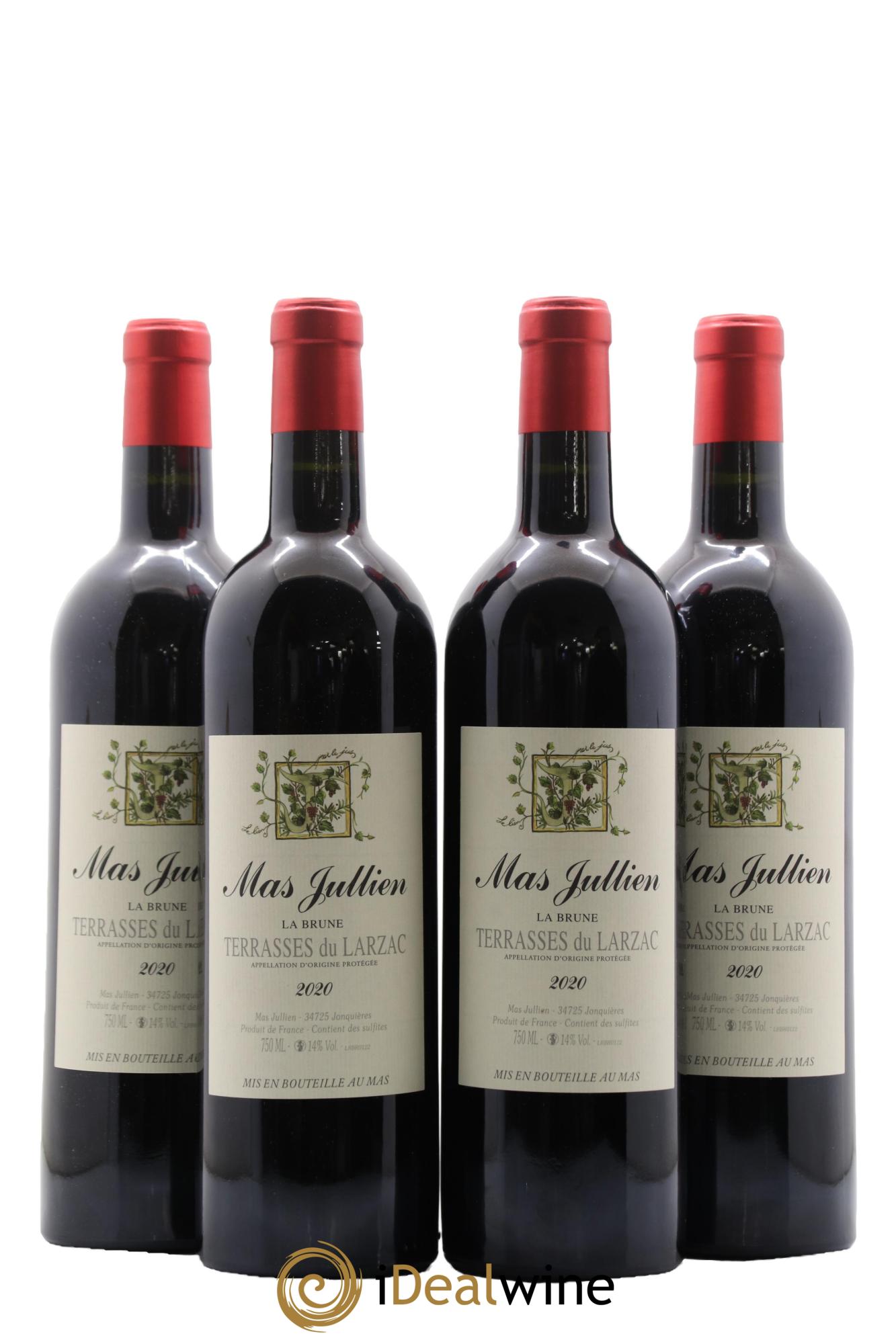 Terrasses du Larzac Mas Jullien La Brune Olivier Jullien 2020 - Lot de 4 bouteilles - 0