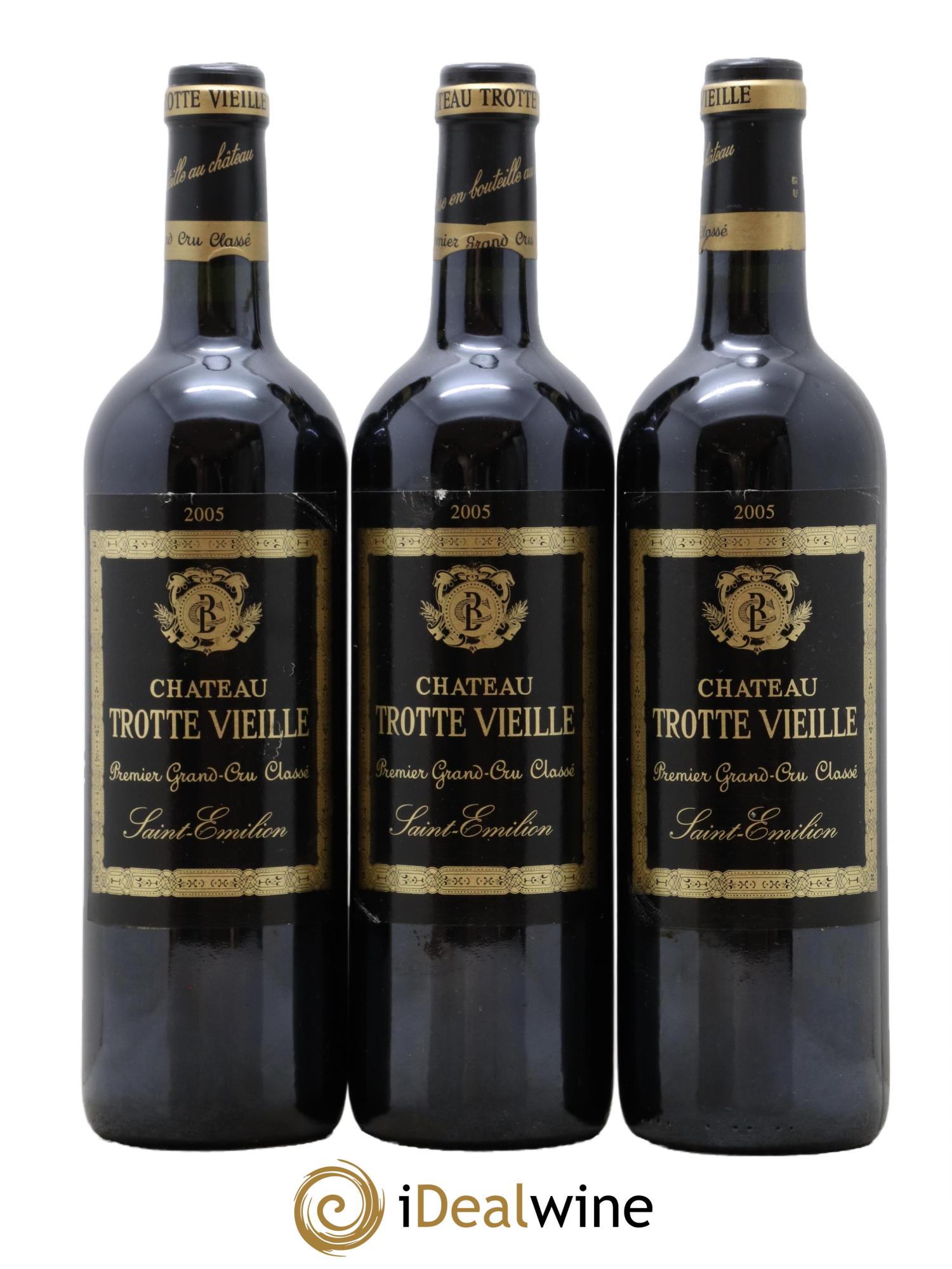 Château Trotte Vieille 1er Grand Cru Classé B 2005 - Lotto di 3 bottiglie - 0