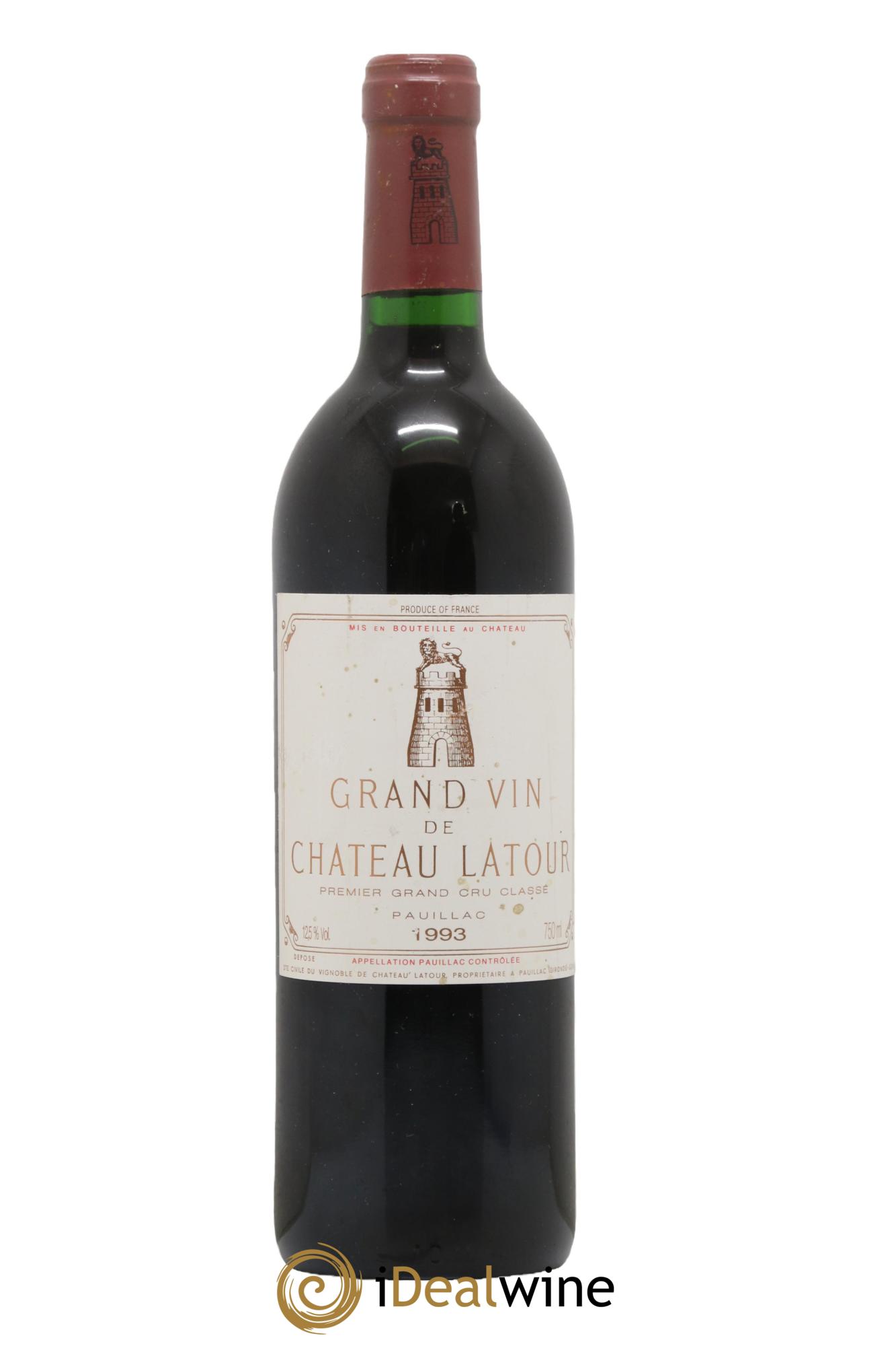 Château Latour 1er Grand Cru Classé 1993 - Lot of 1 bottle - 0