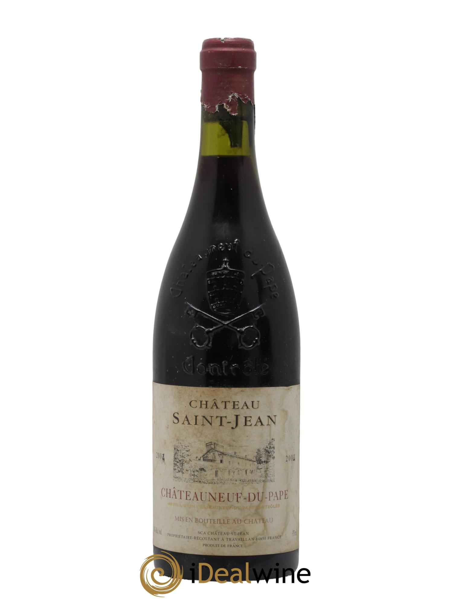 Châteauneuf-du-Pape Château Saint-Jean 2004 - Posten von 1 Flasche - 0