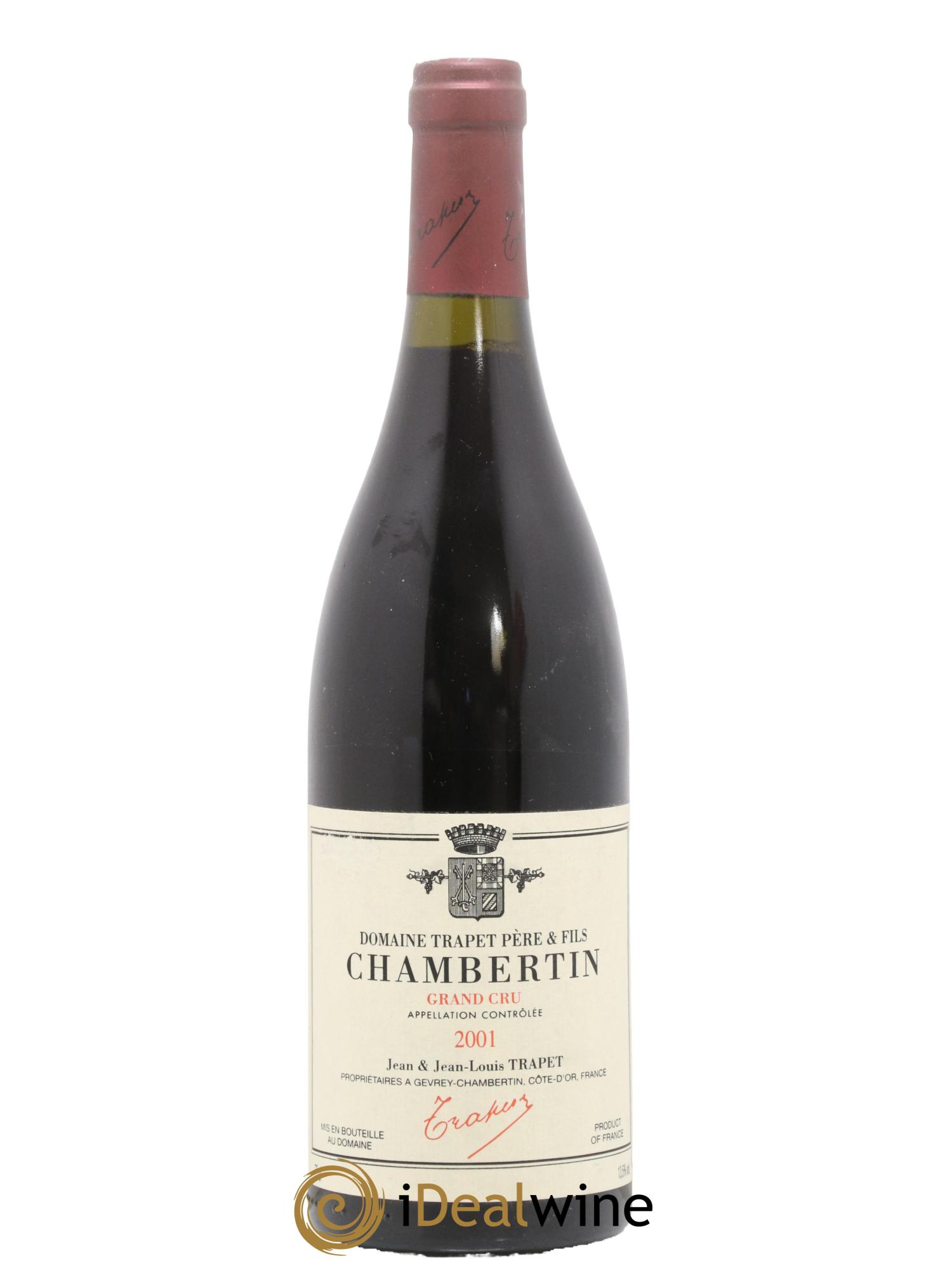 Chambertin Grand Cru Domaine Trapet 2001 - Posten von 1 Flasche - 0