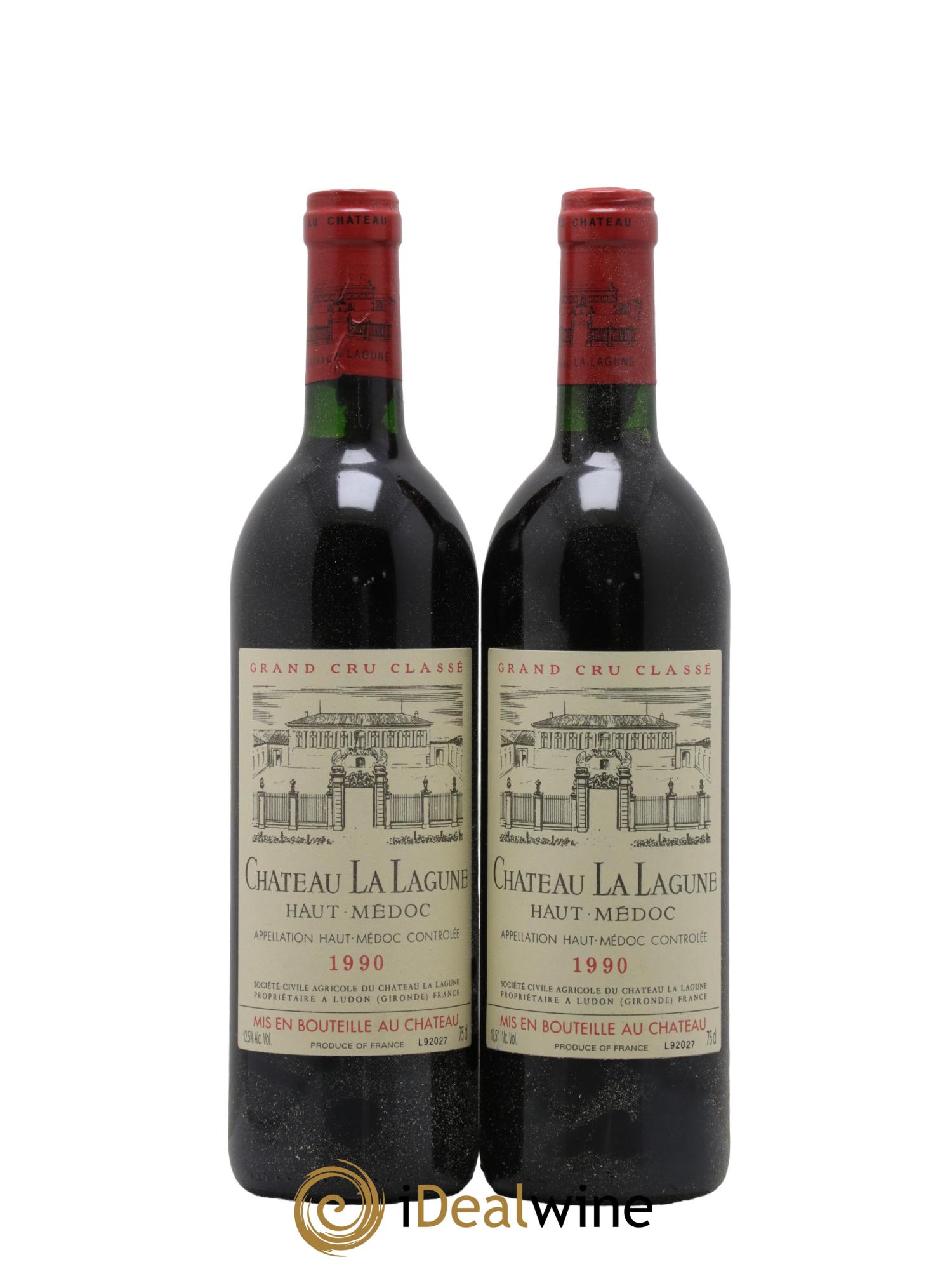 Château la Lagune 3ème Grand Cru Classé 1990 - Posten von 2 Flaschen - 0