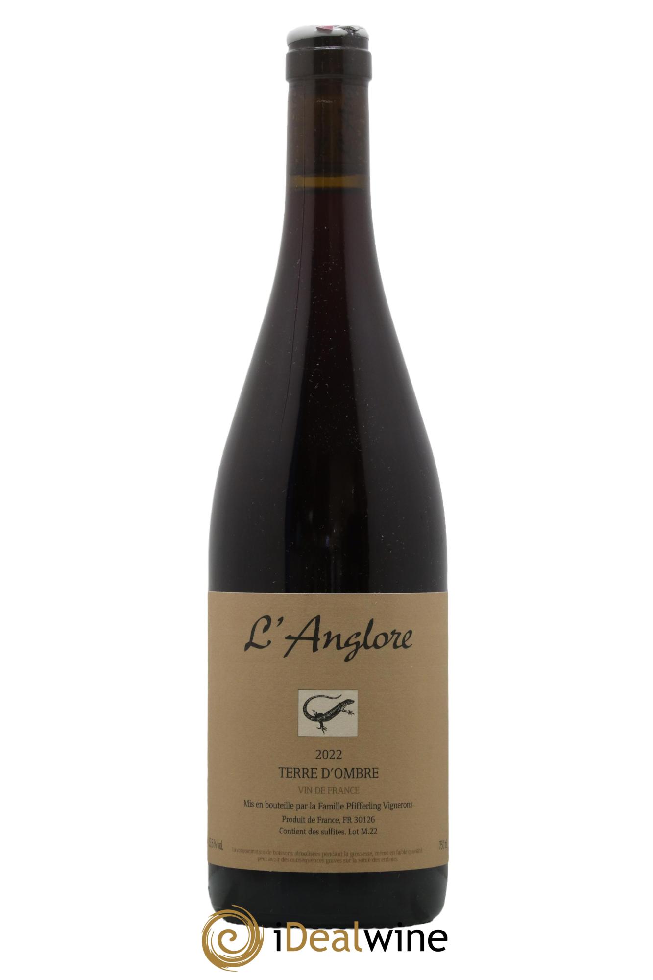 Vin de France Terre d'Ombre L'Anglore  2022 - Lot de 1 bouteille - 0