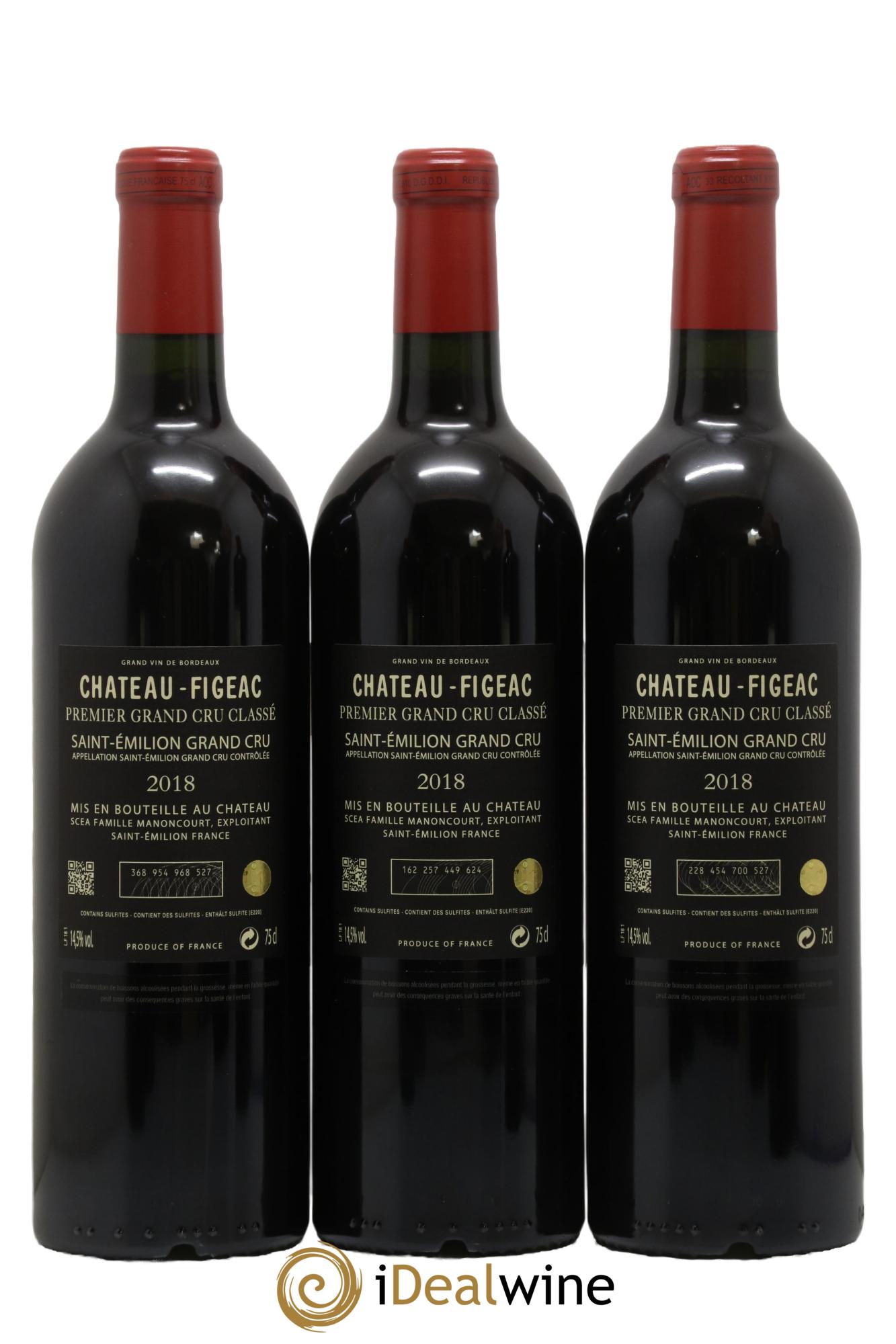 Château Figeac 1er Grand Cru Classé A  2018 - Lot of 6 bottles - 2