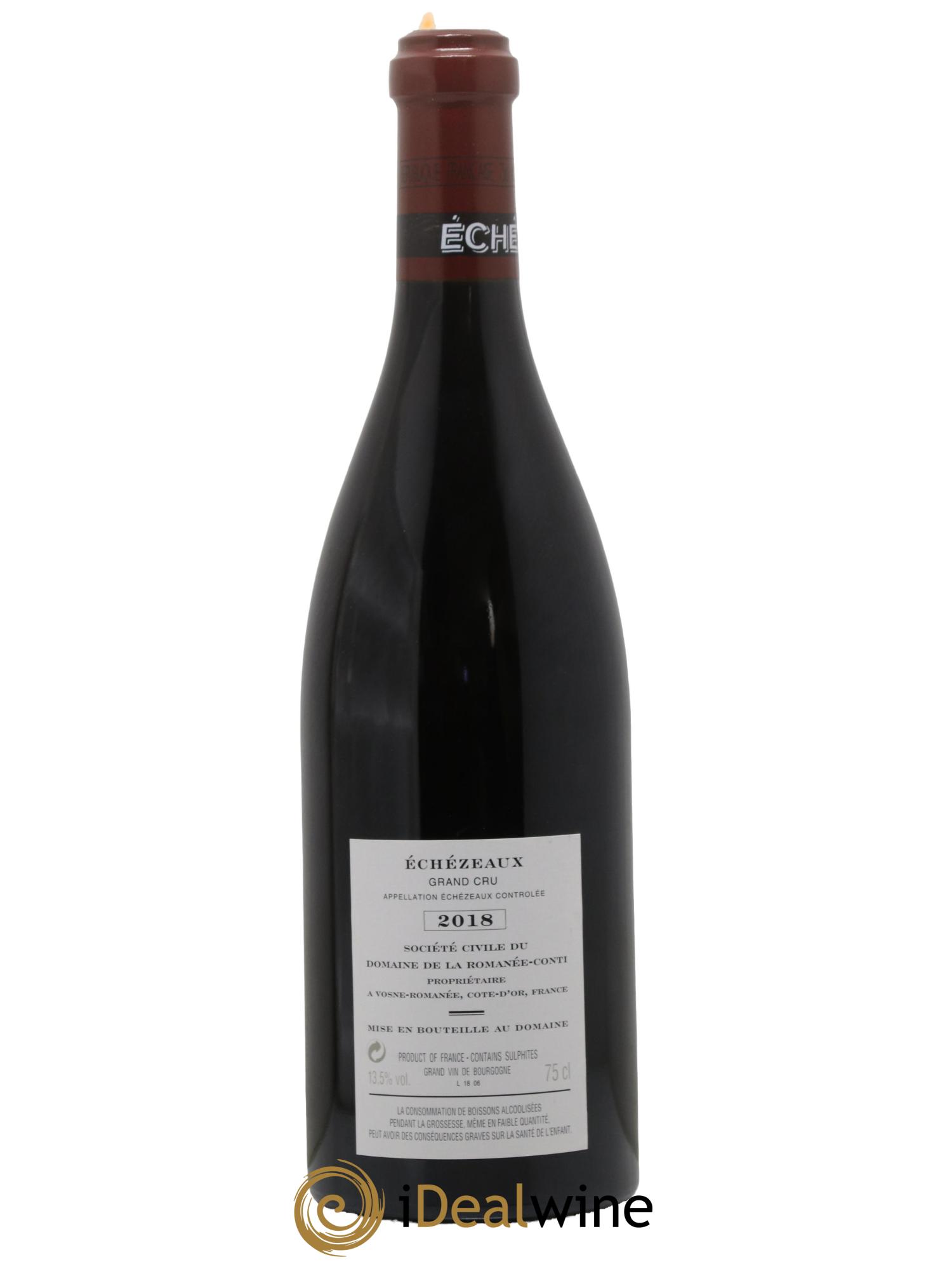 Echezeaux Grand Cru Domaine de la Romanée-Conti 2018 - Lotto di 1 bottiglia - 1