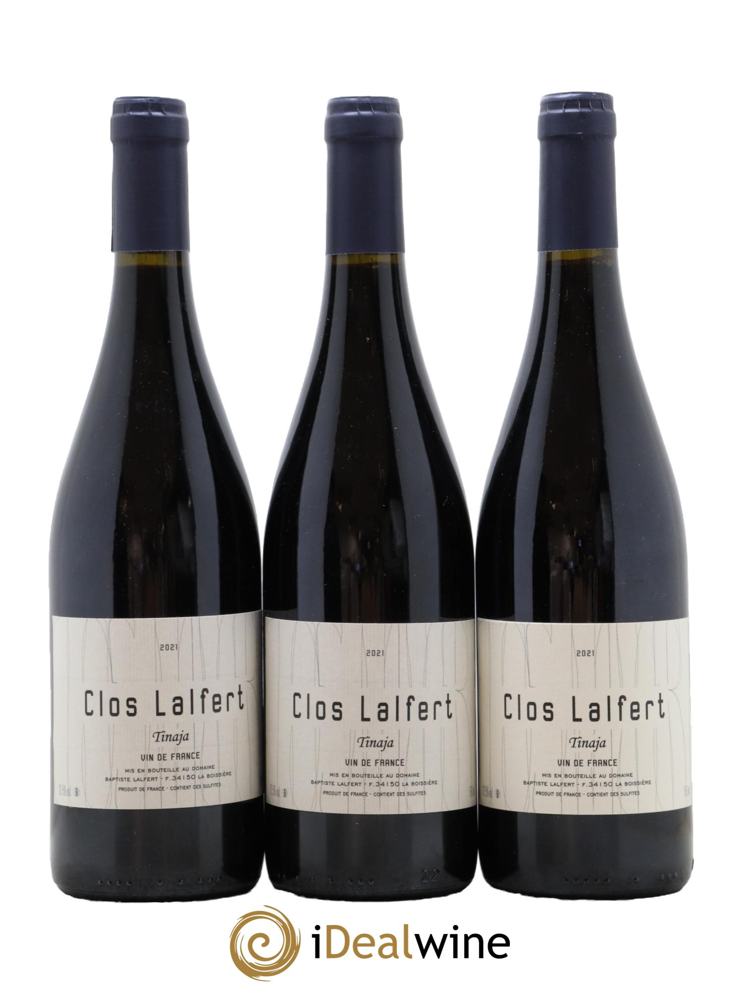 Vin de France Cuvée Tinaja Clos Lalfert 2021 - Lot de 3 bouteilles - 0