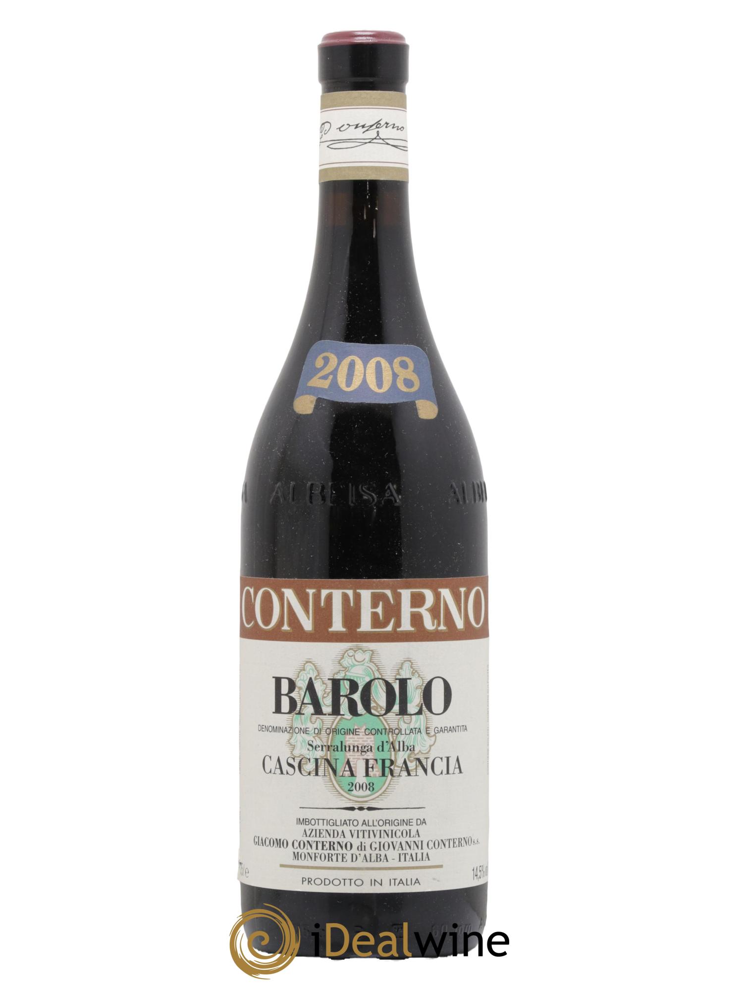 Barolo DOCG Cascina Francia Giacomo Conterno 2008 - Lotto di 1 bottiglia - 0