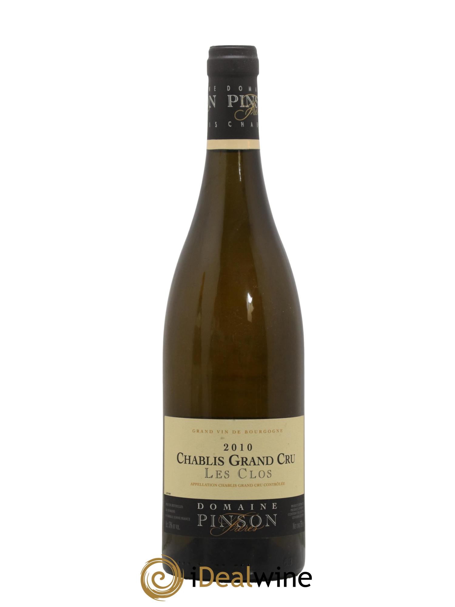 Chablis Grand Cru Les Clos Pinson Frères (Domaine) 2010 - Lotto di 1 bottiglia - 0