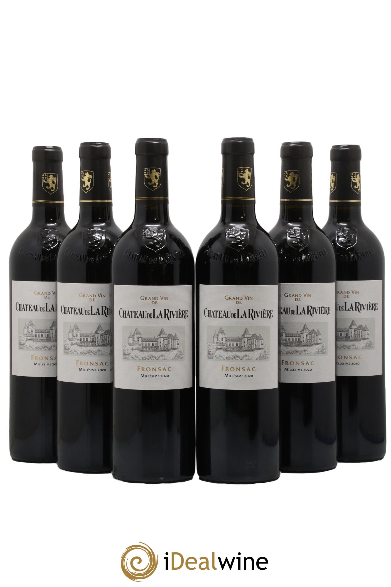 Château de La Rivière  2020 - Lot of 6 bottles - 0