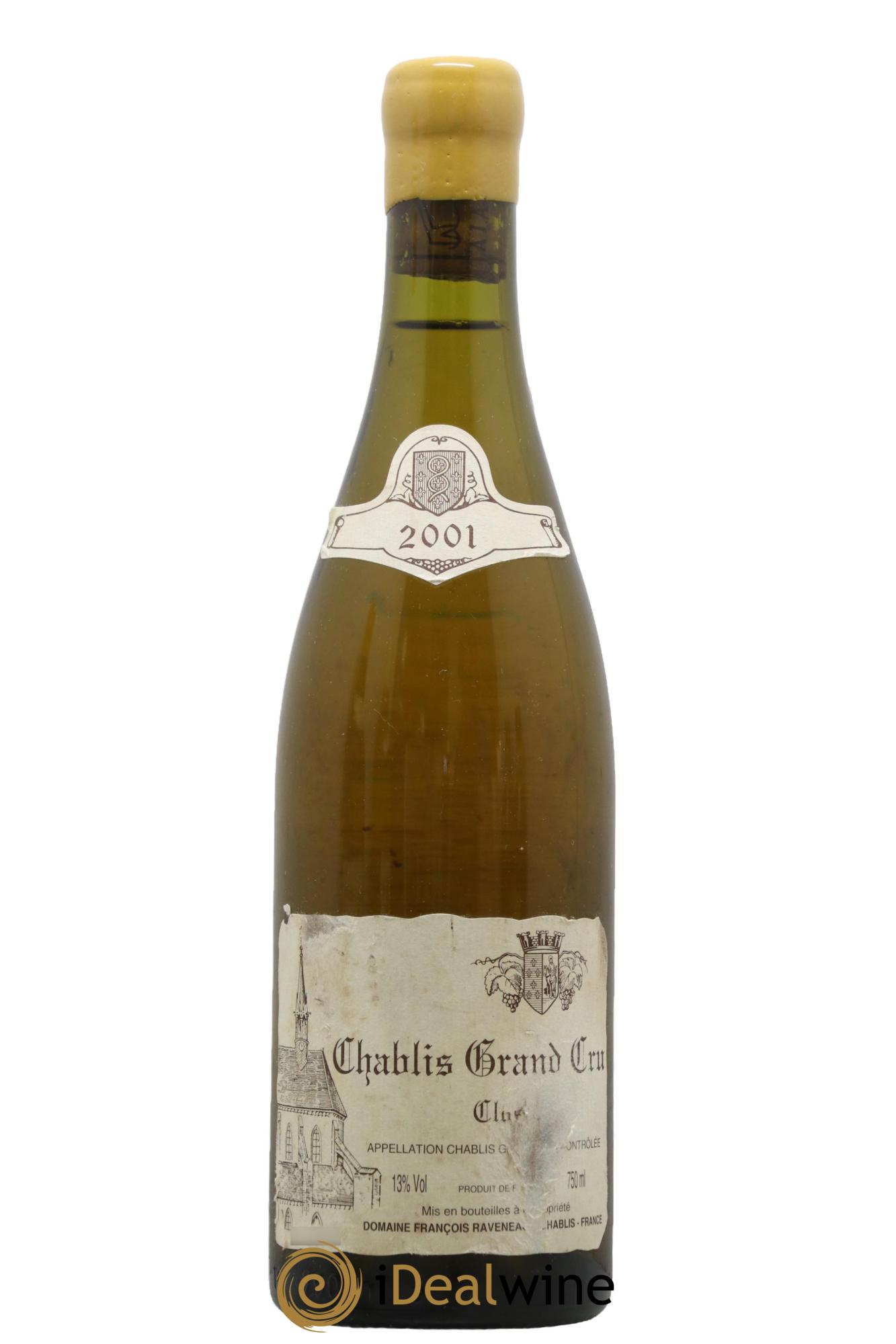 Chablis Grand Cru Clos Raveneau (Domaine) 2001 - Lot de 1 bouteille - 0