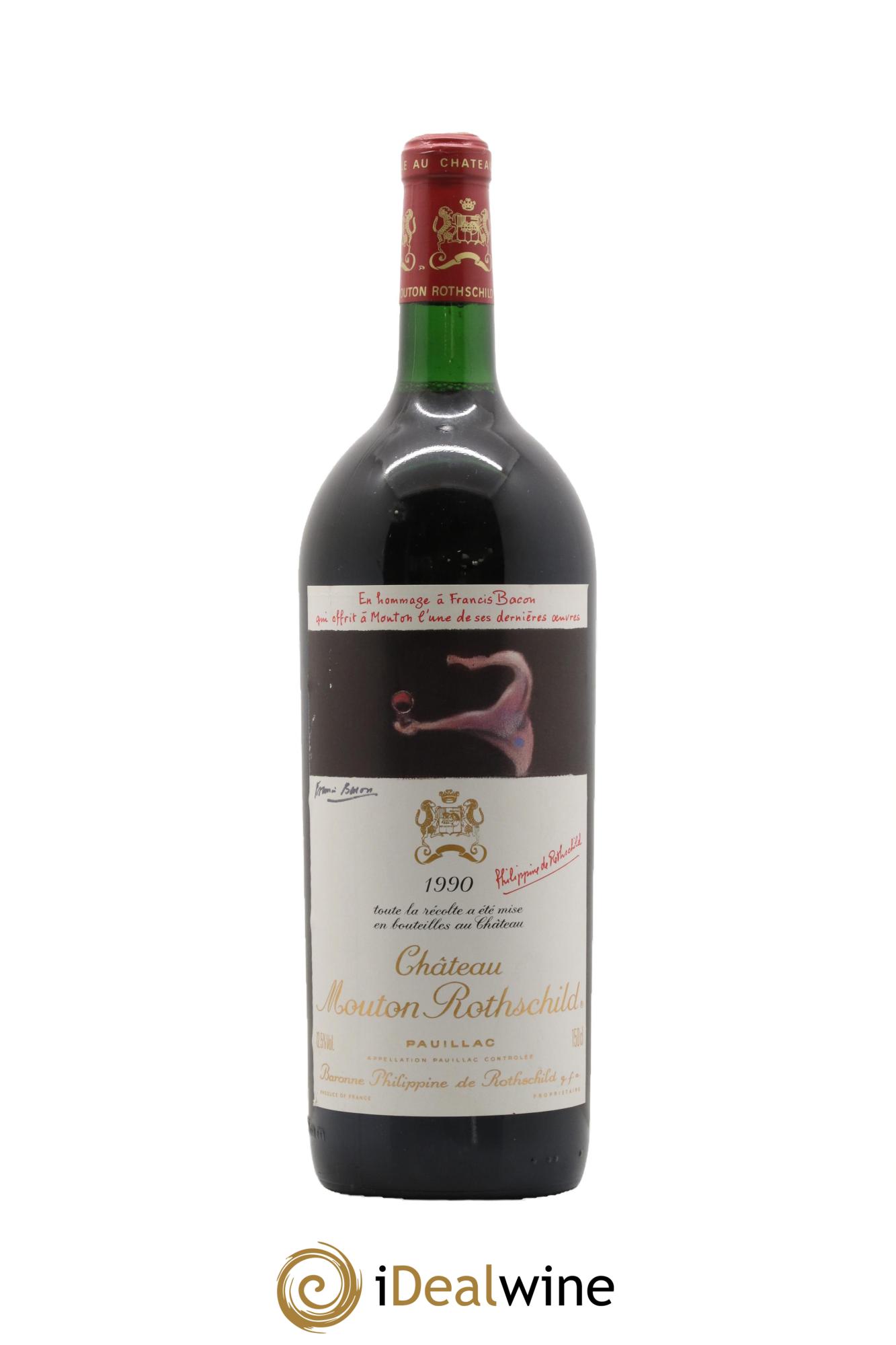 Château Mouton Rothschild 1er Grand Cru Classé 1990 - Lot de 1 magnum - 0