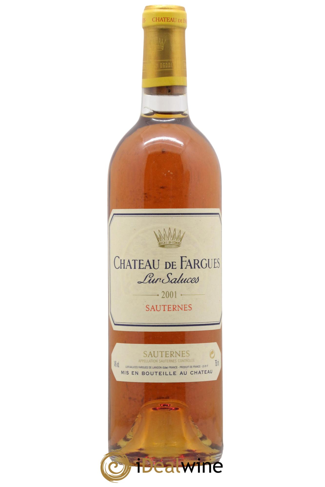 Château de Fargues 2001 - Lot de 1 bouteille - 0