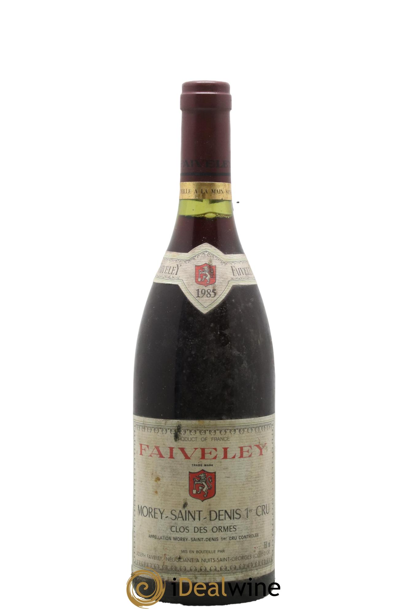 Morey Saint-Denis 1er Cru Clos des Ormes Faiveley 1985 - Lotto di 1 bottiglia - 0