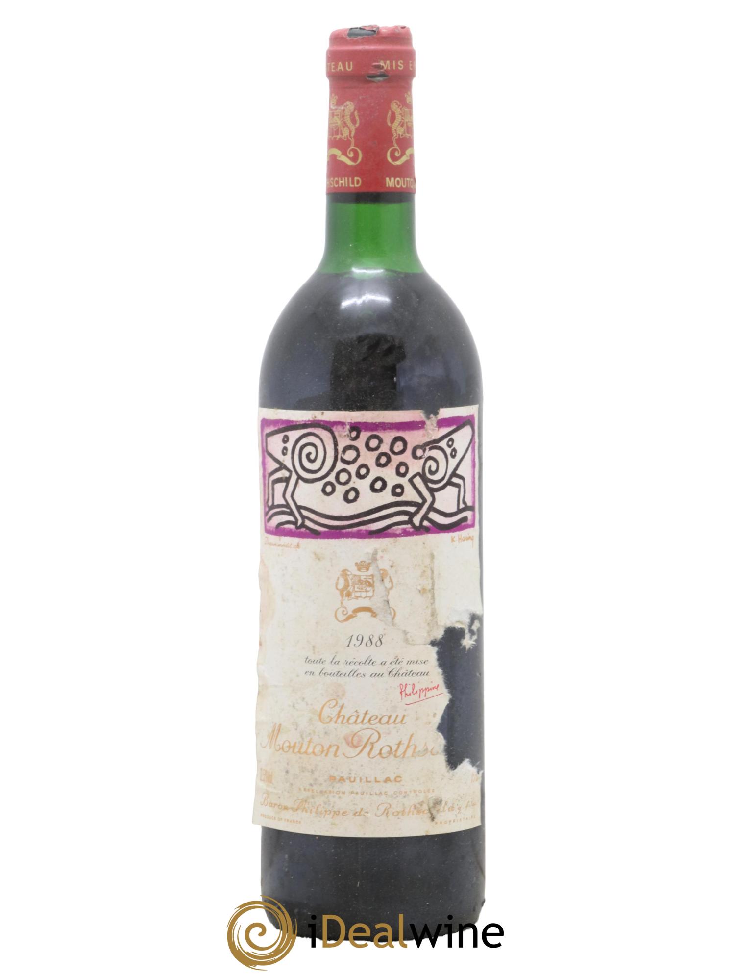 Château Mouton Rothschild 1er Grand Cru Classé 1988 - Posten von 1 Flasche - 0