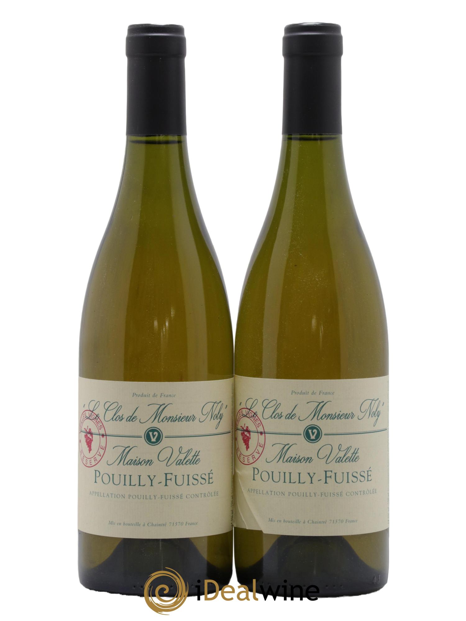 Pouilly-Fuissé Clos de Monsieur Noly Vieilles Vignes Valette (Domaine) - Lot of 2 bottles - 0