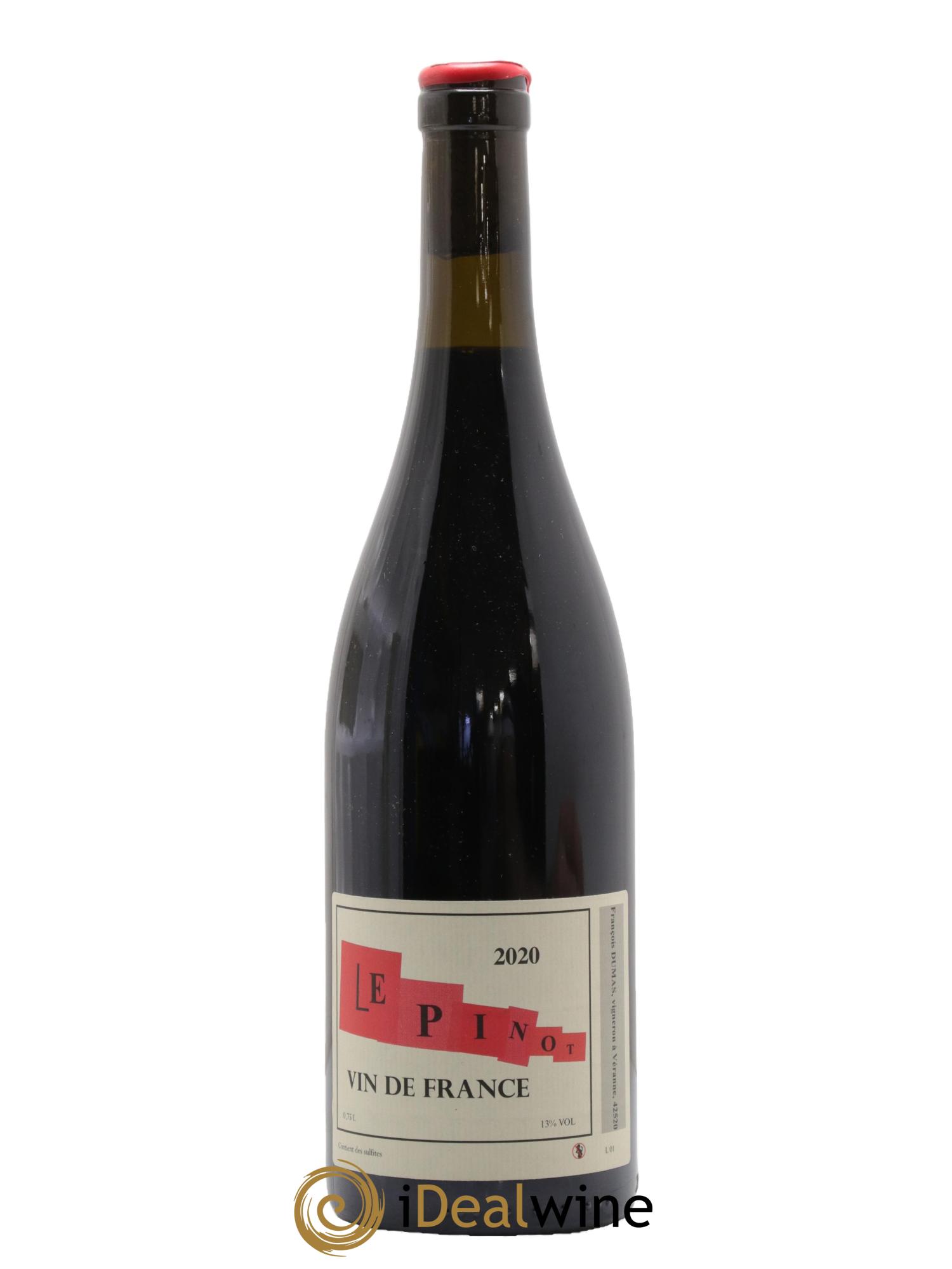 Vin de France Le Pinot Domaine Francois Dumas 2020 - Posten von 1 Flasche - 0