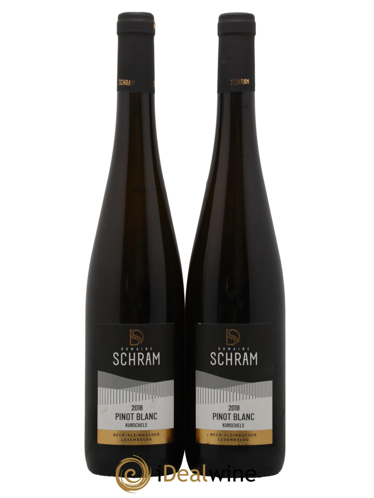 Vins Etrangers Pinot Blanc Kurschels Bech Kleinmacher Domaine Schram 2018 - Lot of 2 bottles - 0