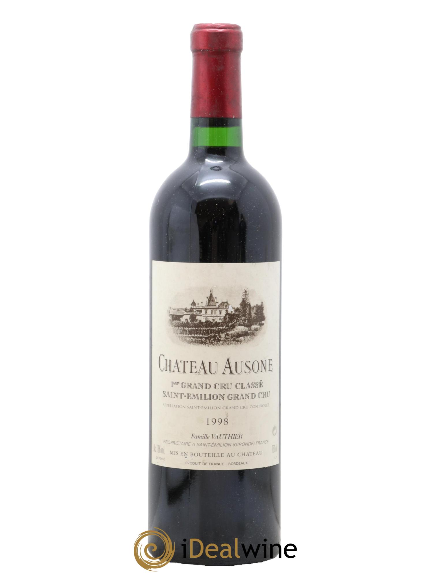 Château Ausone 1er Grand Cru Classé A  1998 - Lotto di 1 bottiglia - 0