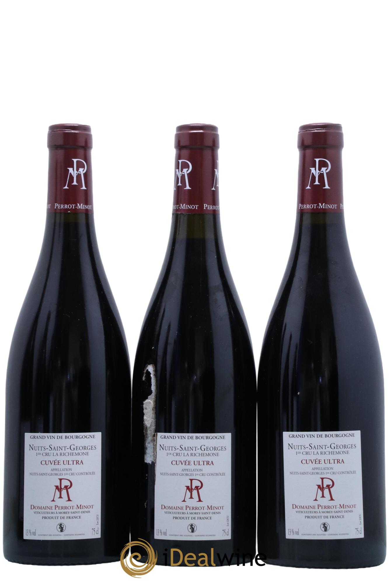 Nuits Saint-Georges 1er Cru La Richemone Cuvée Ultra Vieilles Vignes Perrot-Minot 2018 - Posten von 6 Flaschen - 2