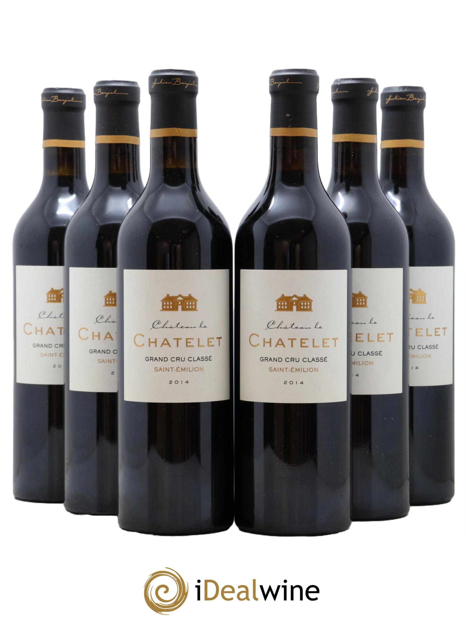 Saint-Émilion Grand Cru Chateau Le Chatelet 2014 - Posten von 6 Flaschen - 0