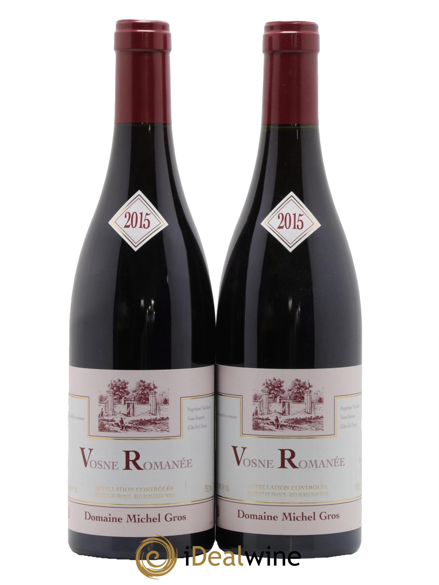 Vosne-Romanée Michel Gros 2015 - Lotto di 2 bottiglie - 0