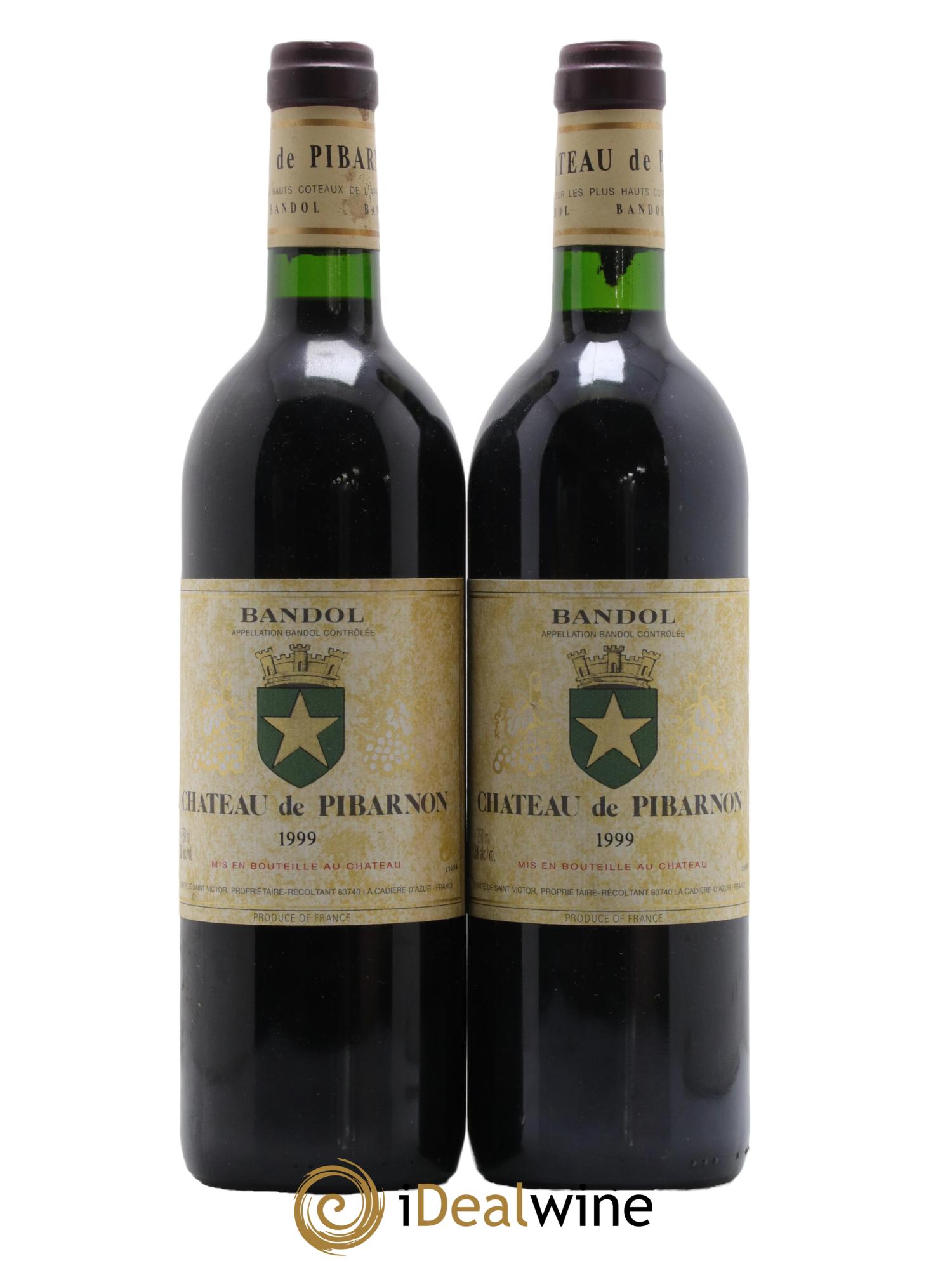 Bandol Château de Pibarnon Comte de Saint-Victor 1999 - Lotto di 2 bottiglie - 0