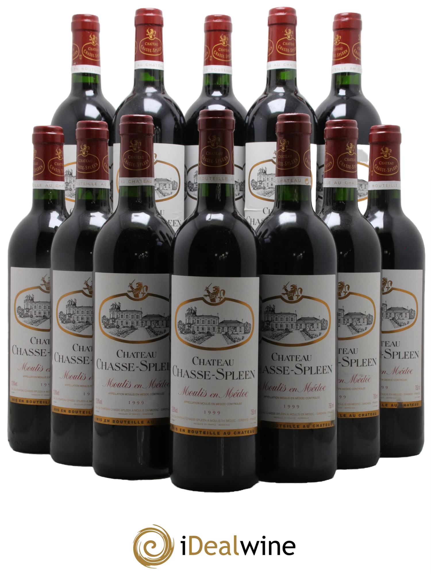 Château Chasse Spleen 1999 - Lot de 12 bouteilles - 0