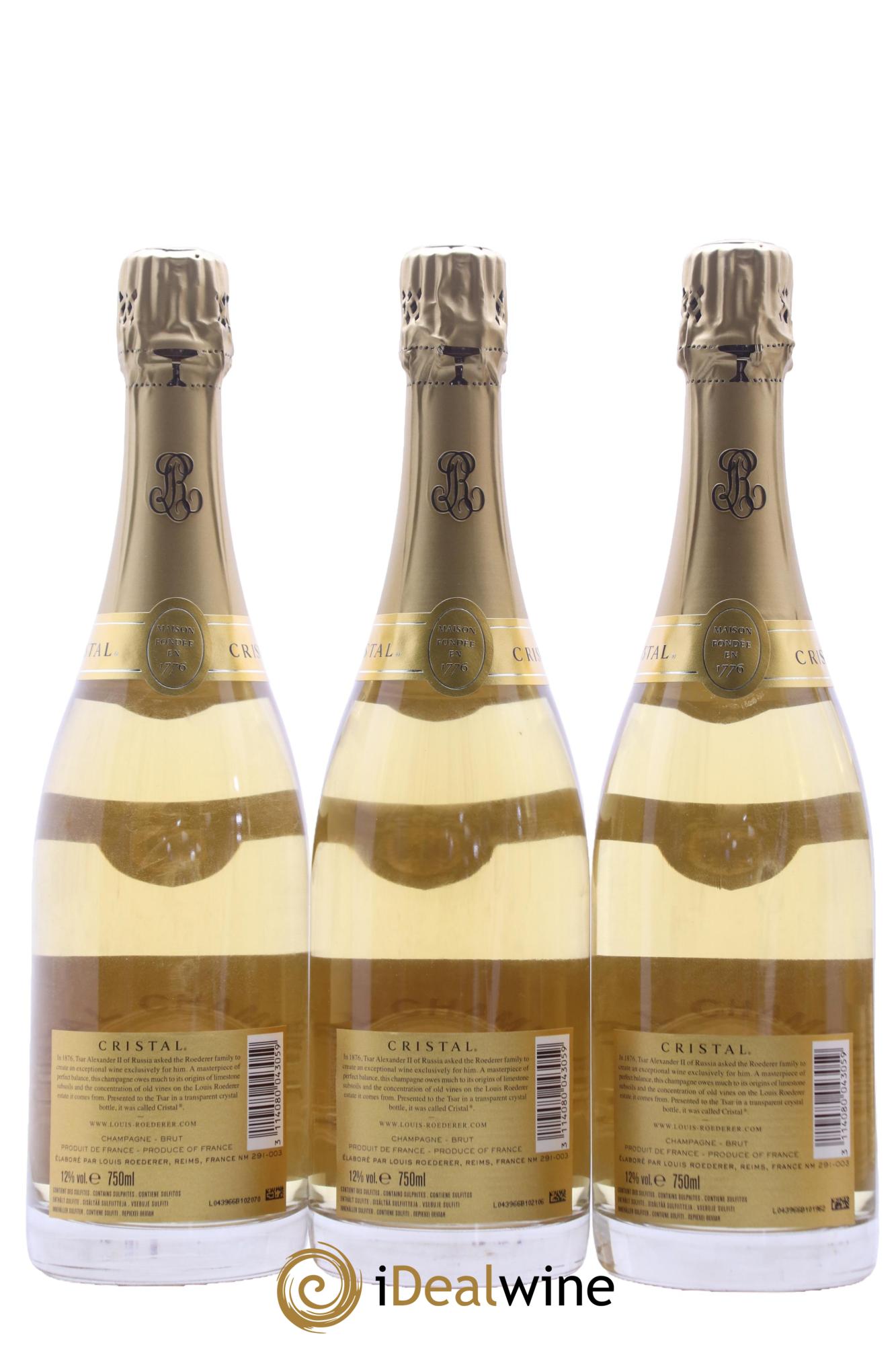 Cristal Louis Roederer 2009 - Lot of 6 bottles - 4