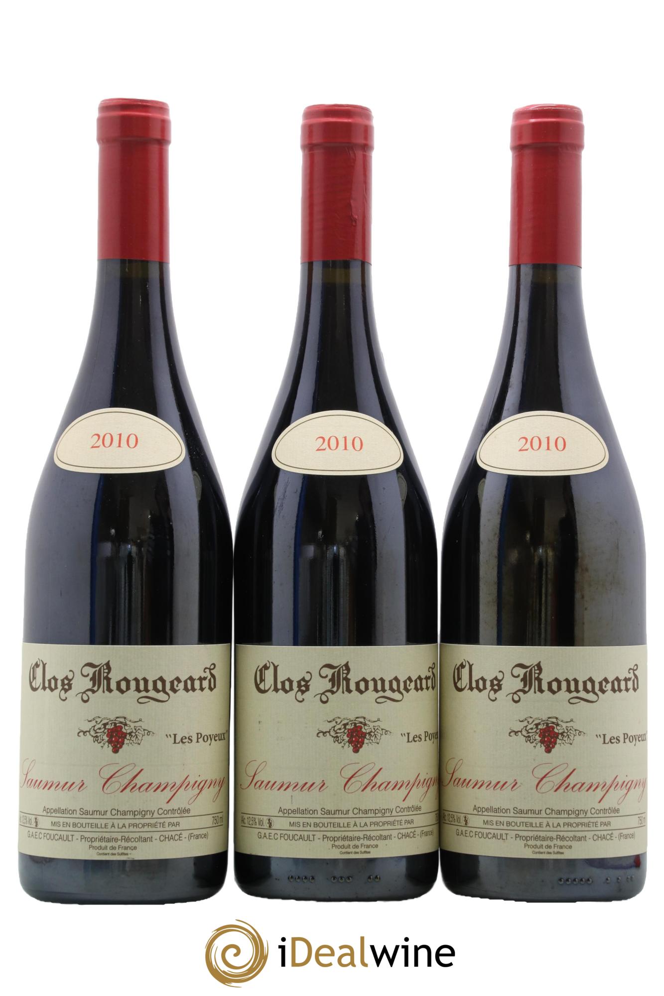 Saumur-Champigny Les Poyeux Clos Rougeard 2010 - Lot de 3 bouteilles - 0