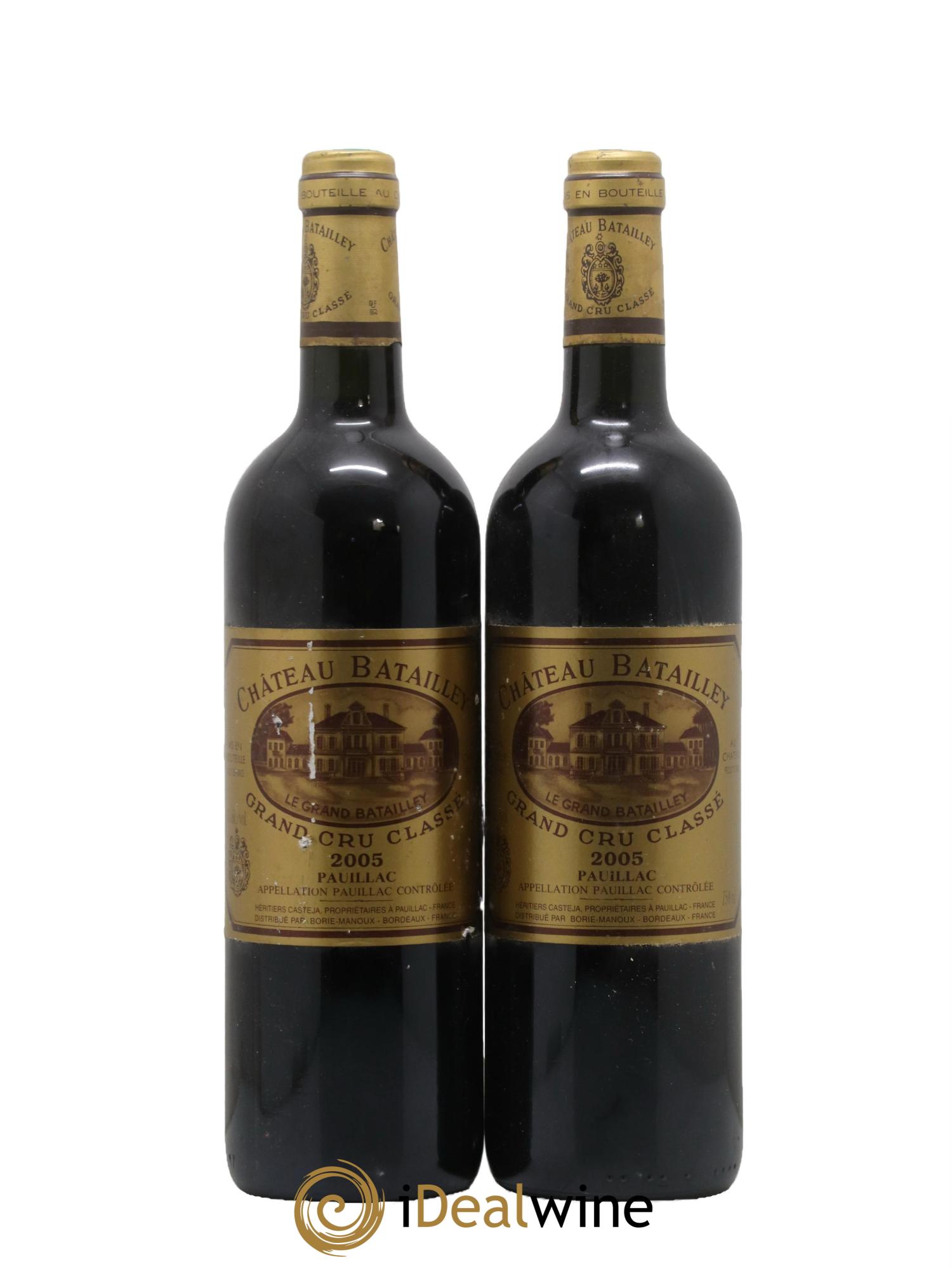 Château Batailley 5ème Grand Cru Classé 2005 - Posten von 2 Flaschen - 0