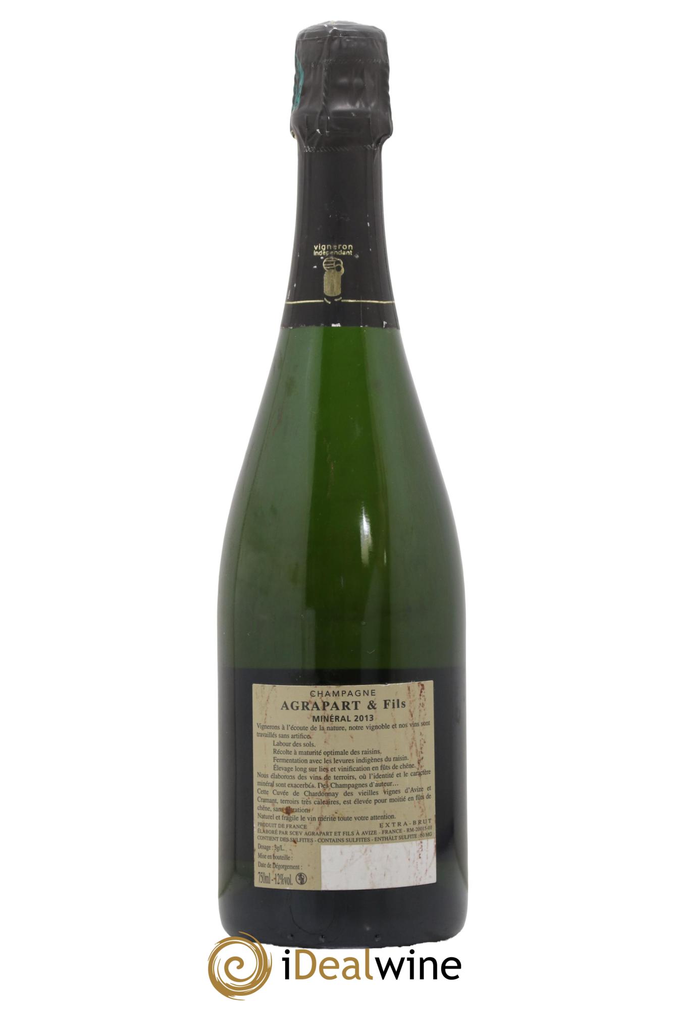 Minéral Extra-Brut Blanc de blancs Agrapart & Fils  2013 - Lot de 1 bouteille - 1