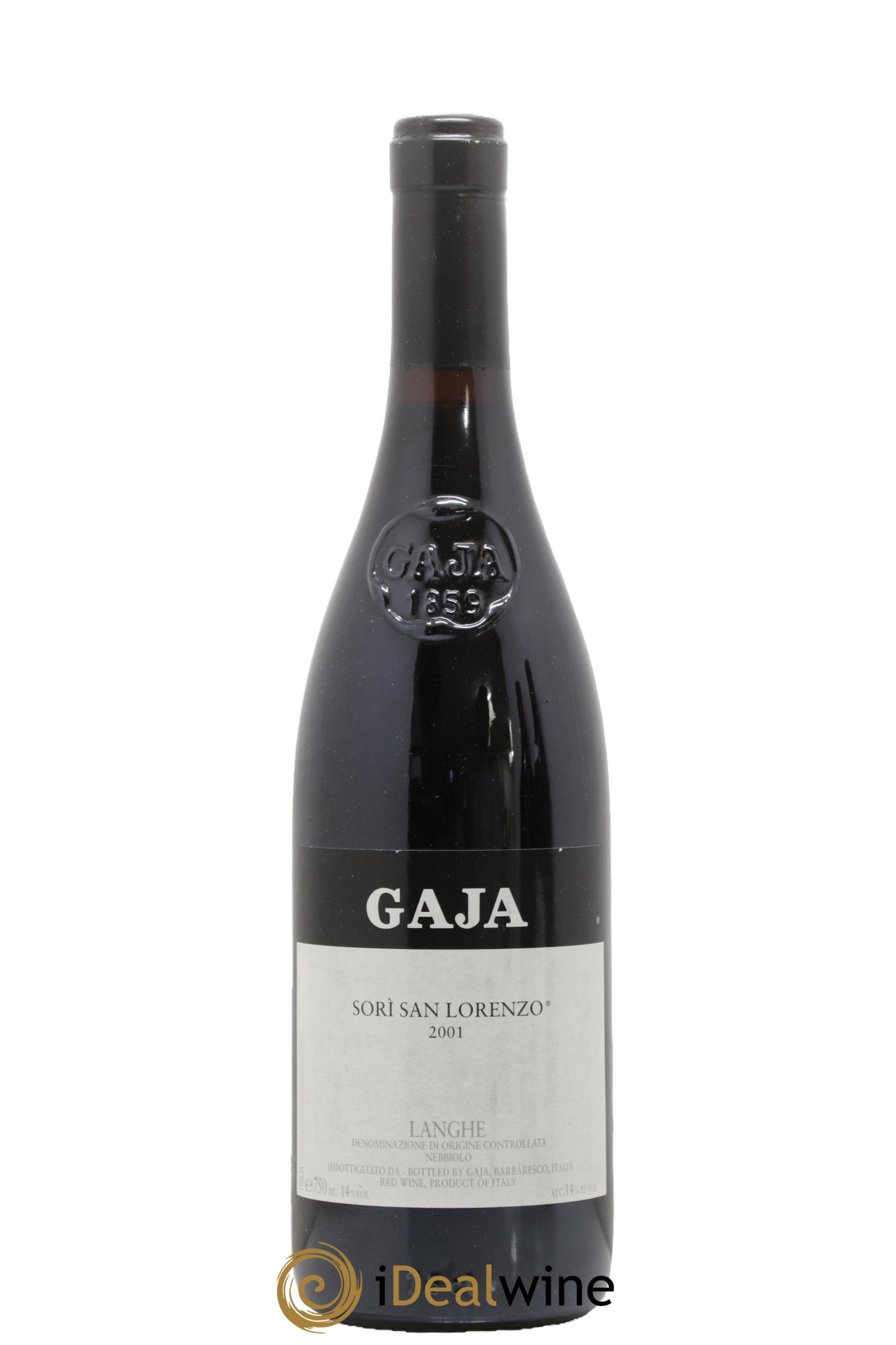 Langhe DOC Sori San Lorenzo Angelo Gaja 2001 - Lot of 1 bottle - 0