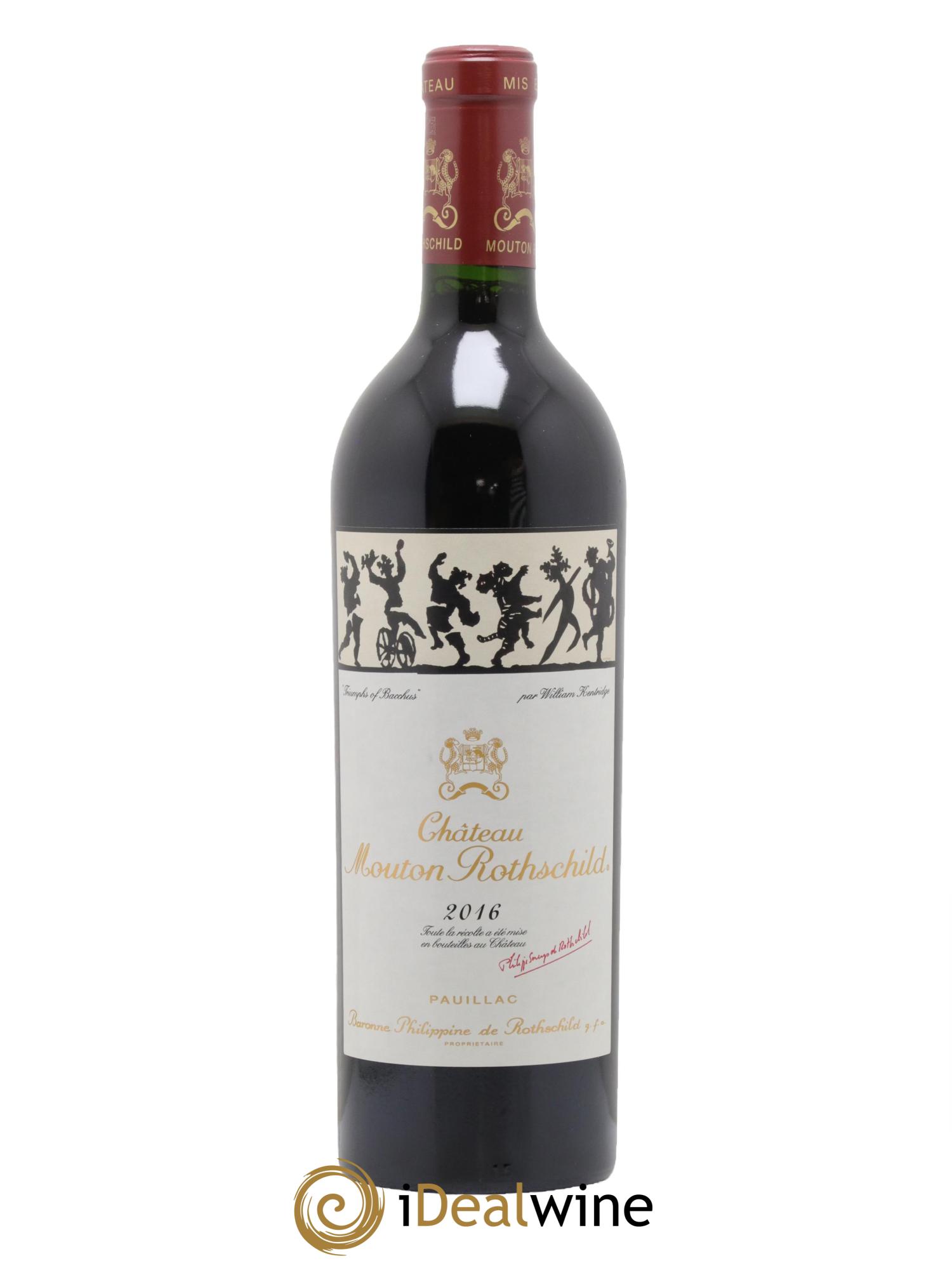 Château Mouton Rothschild 1er Grand Cru Classé 2016 - Posten von 1 Flasche - 0