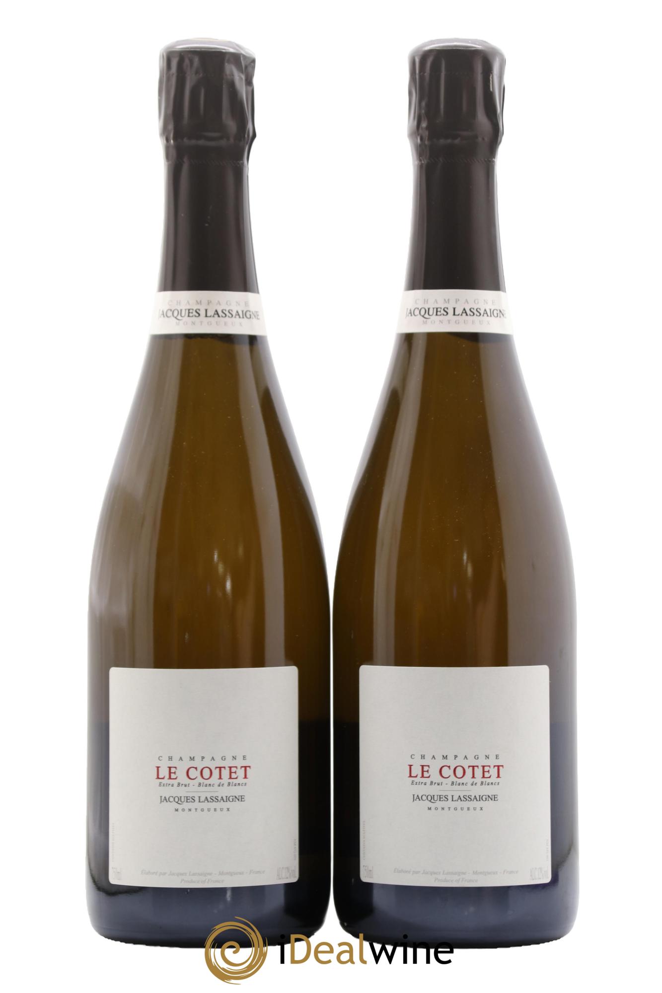 Le Cotet Extra-Brut Jacques Lassaigne  - Posten von 2 Flaschen - 0