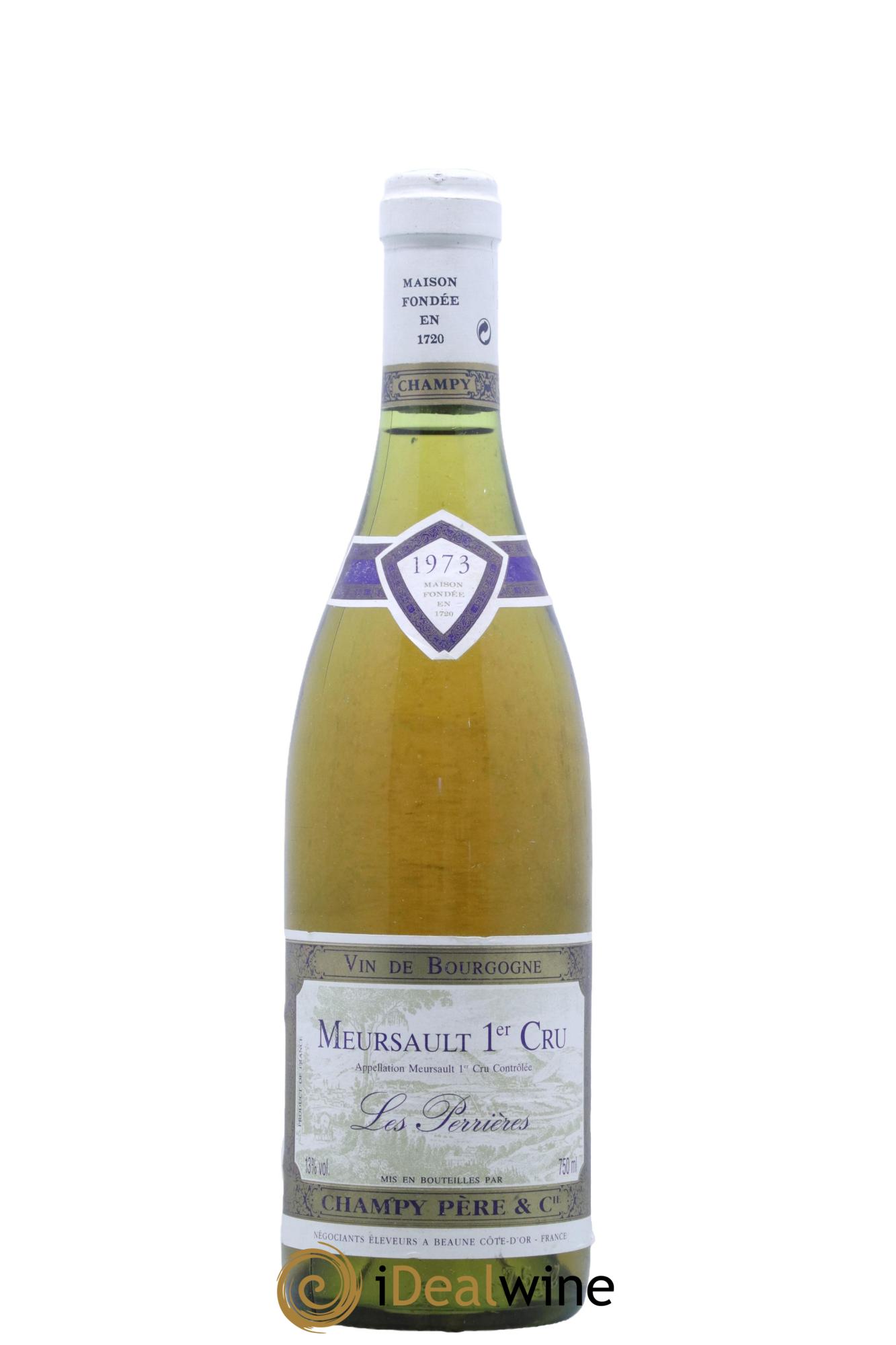 Meursault 1er Cru Les Perrieres Champy 1973 - Lotto di 1 bottiglia - 0