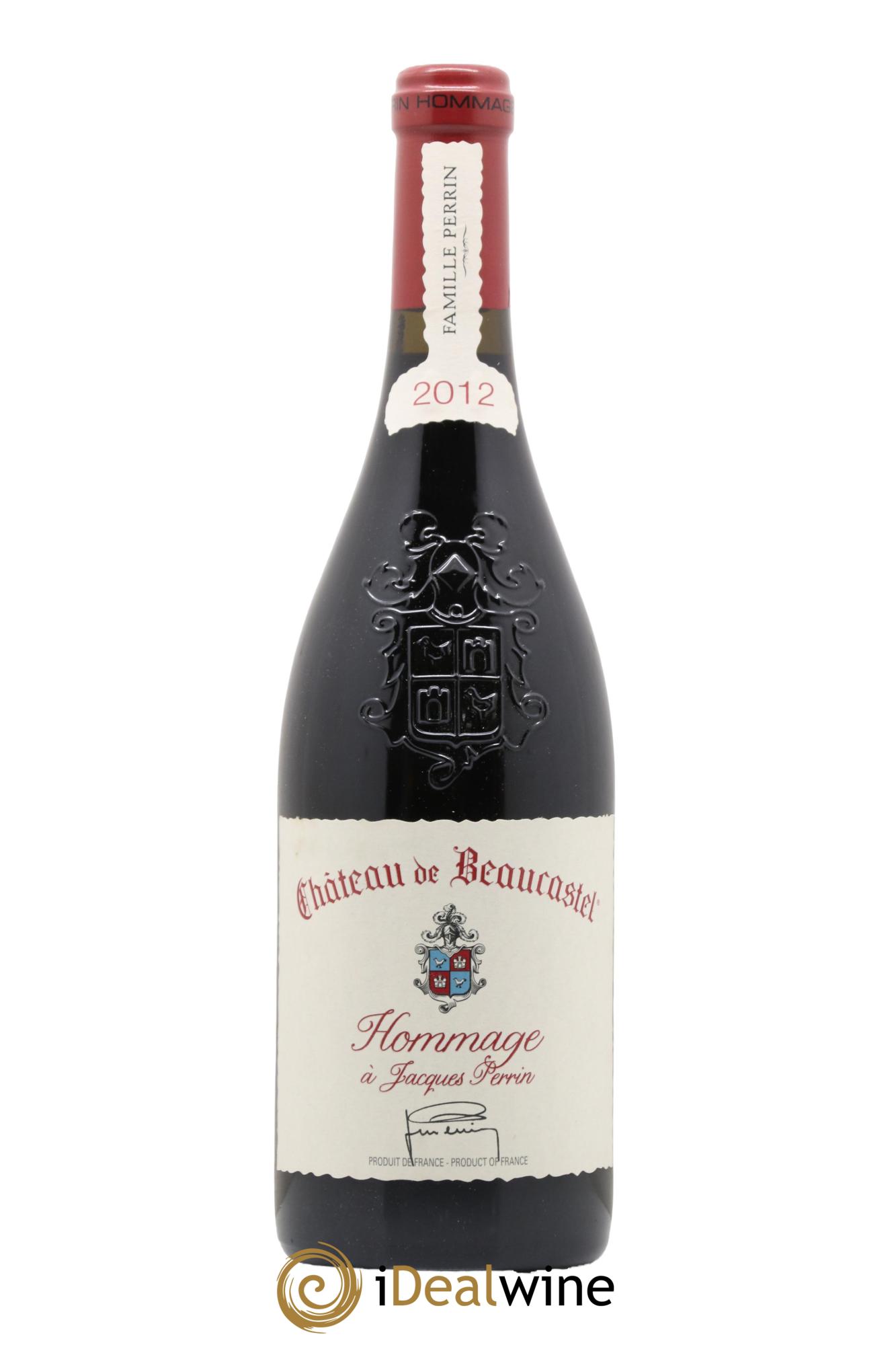 Châteauneuf-du-Pape Château de Château de Beaucastel Hommage à Jacques Perrin Famille Perrin 2012 - Posten von 1 Flasche - 1