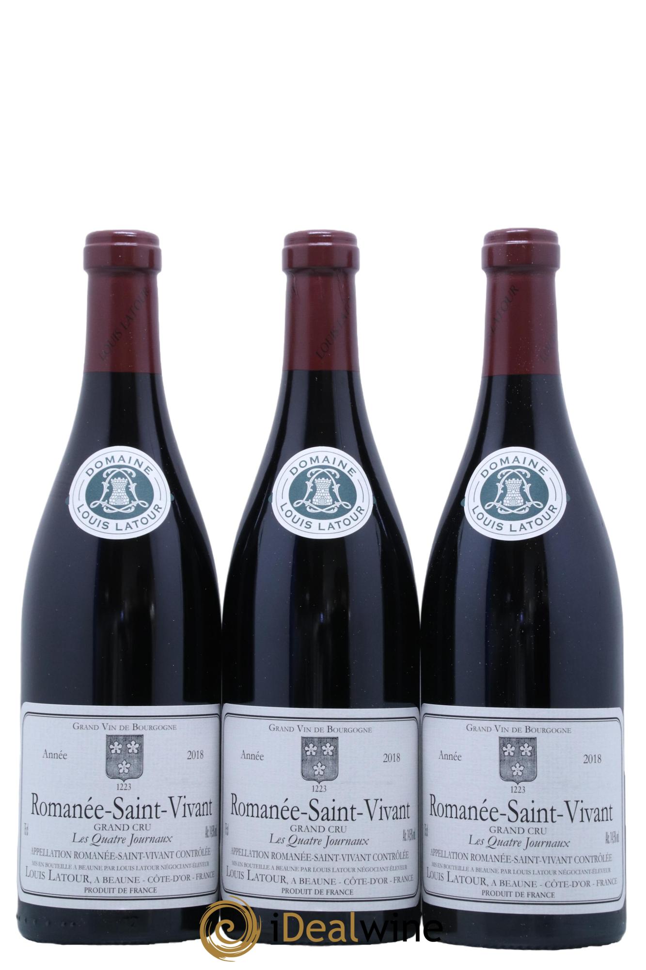 Romanée-Saint-Vivant Grand Cru Les Quatre Journaux Louis Latour 2018 - Lot de 6 bouteilles - 3