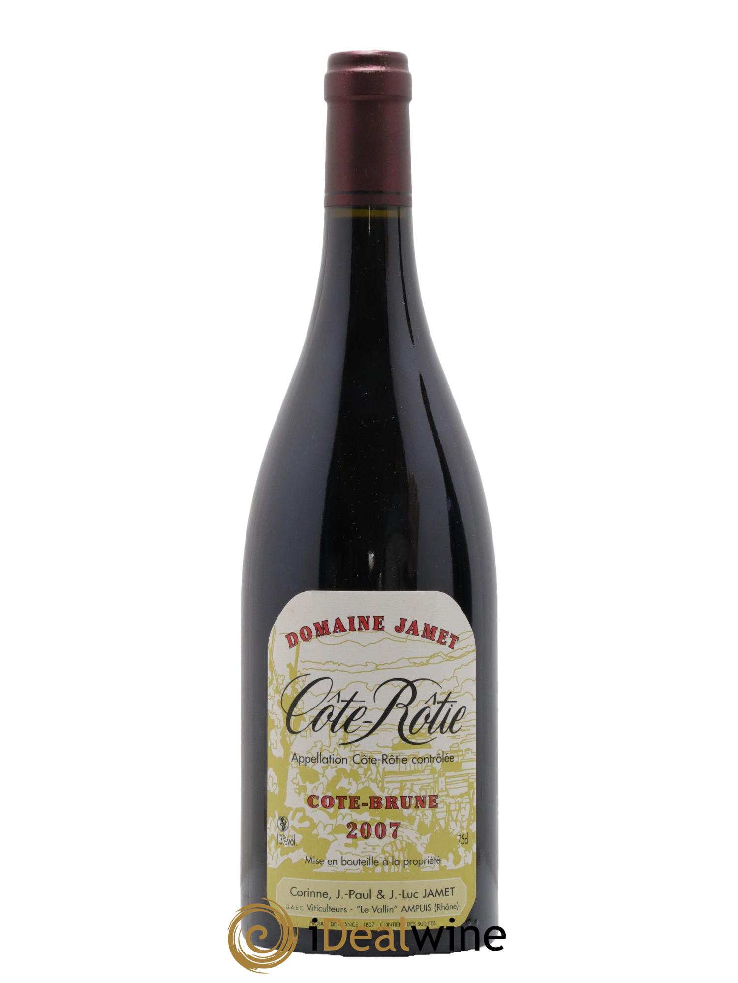 Côte-Rôtie Côte Brune Jamet (Domaine) 2007 - Lotto di 1 bottiglia - 0