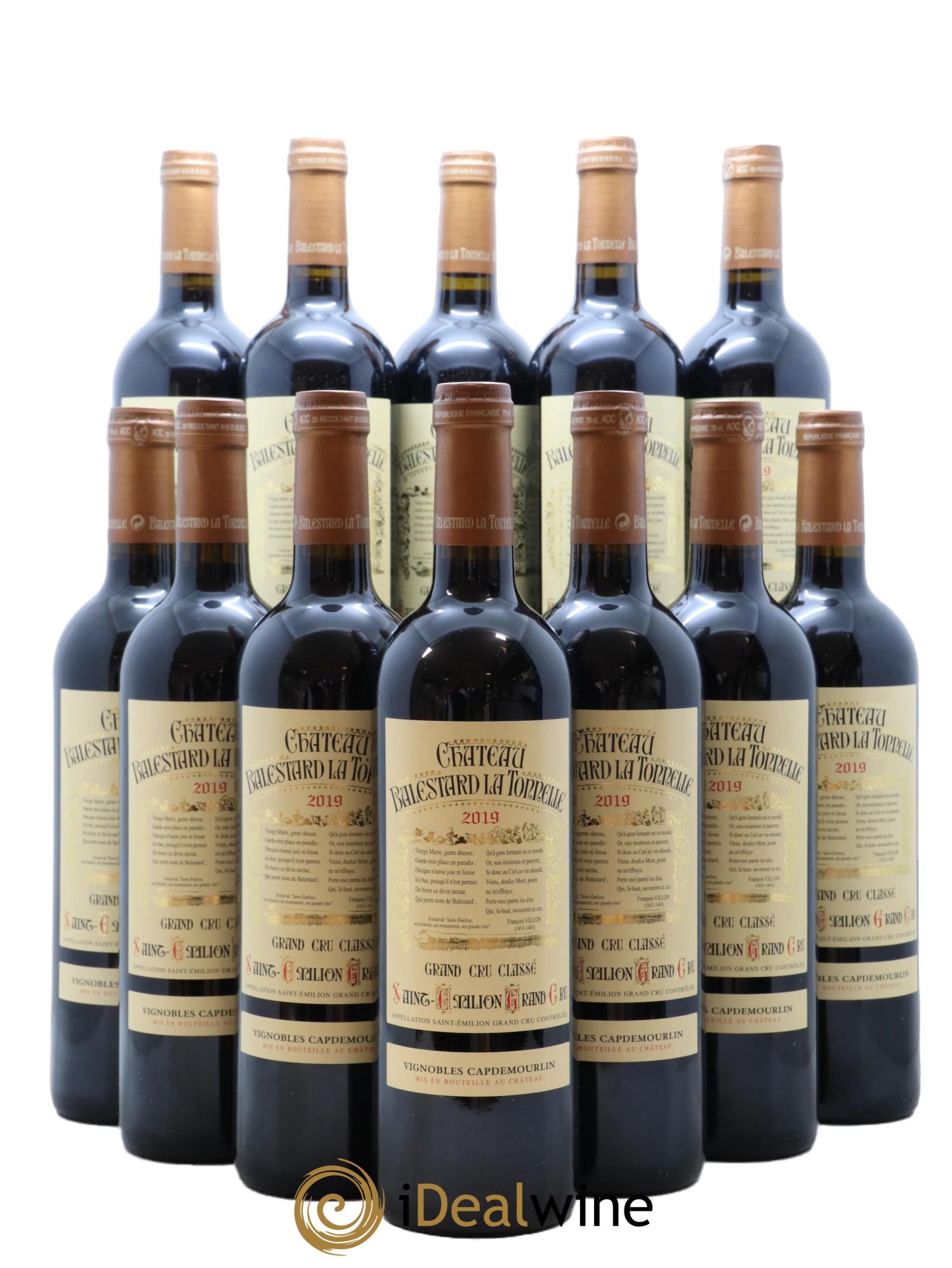 Château Balestard la Tonnelle Grand Cru Classé  2019 - Lot of 12 bottles - 0